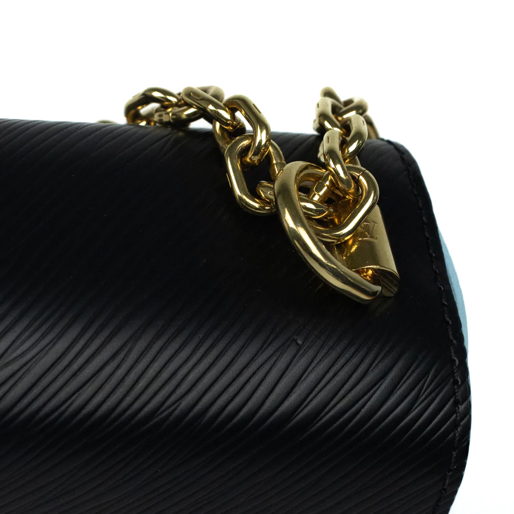 LOUIS VUITTON Twist Edition Limitee Shoulder Bag In Black Epi Leather