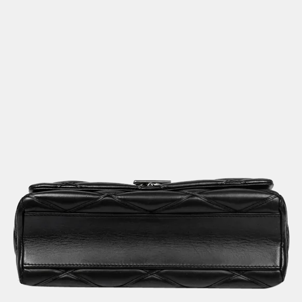 Louis Vuitton Black Leather Twist Shoulder Bag