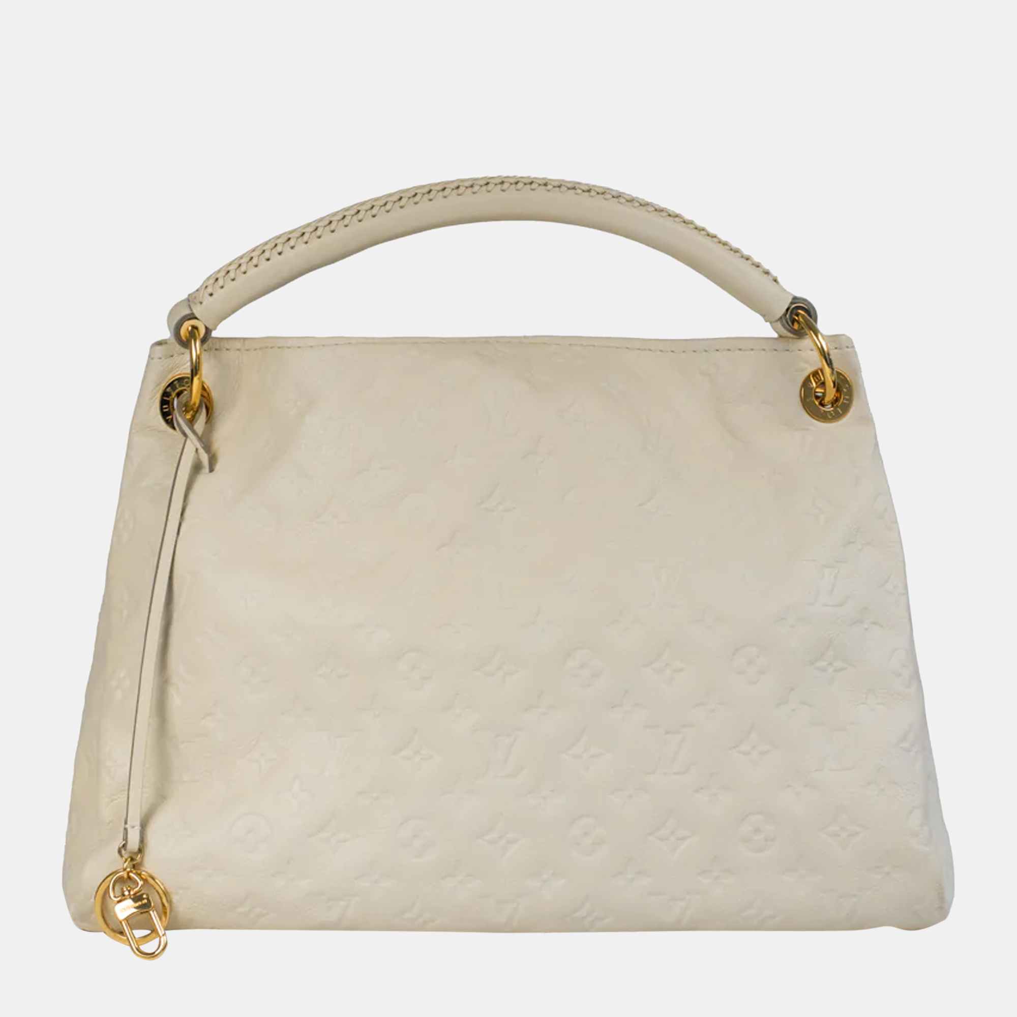 Louis Vuitton Artsy Handbag In White Leather