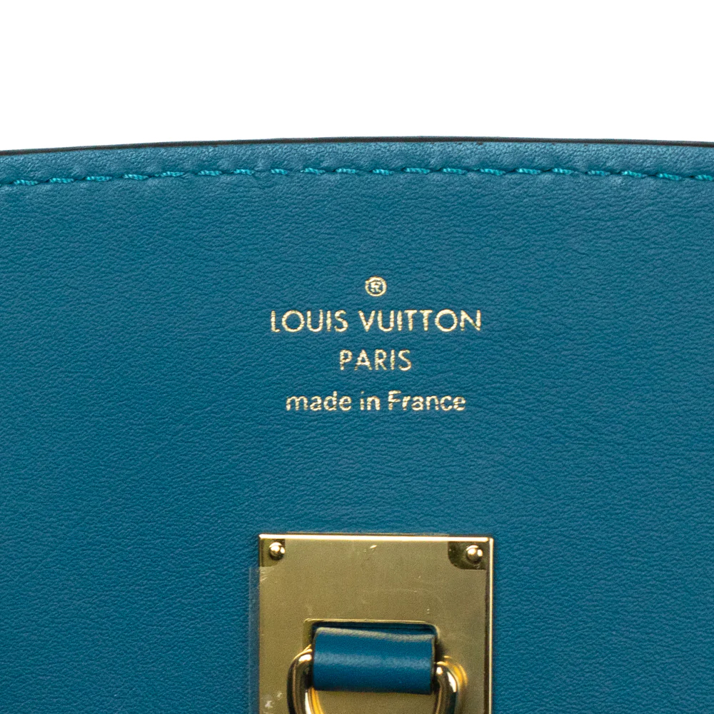 Louis Vuitton Milla MM Shoulder Bag In Blue Leather