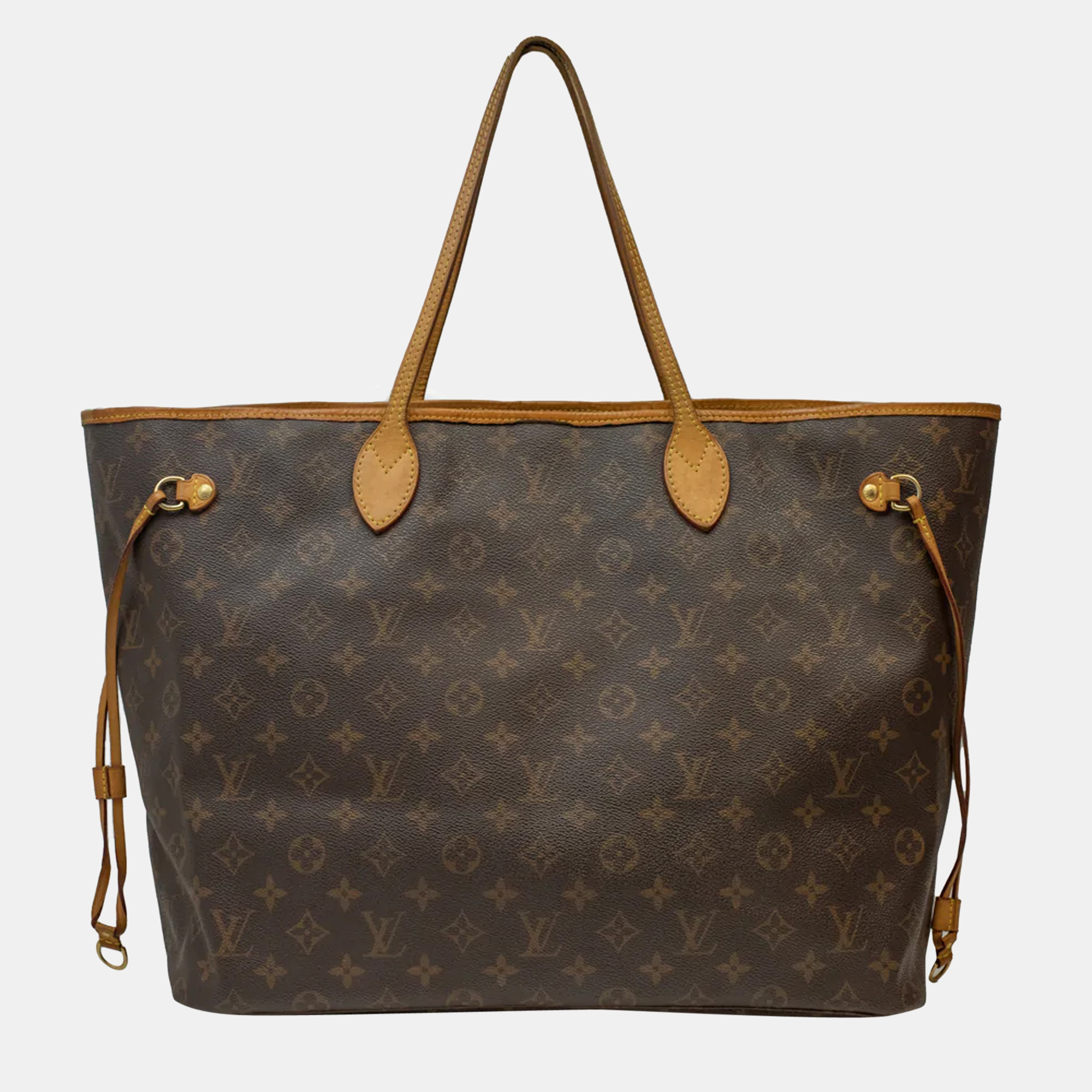 Louis Vuitton Neverfull Monogram Shoulder Bag In Brown Monogram Canvas
