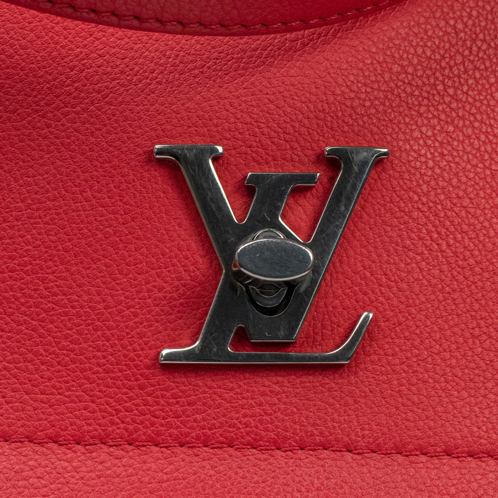 Louis Vuitton Lockme Handbag In Red Leather