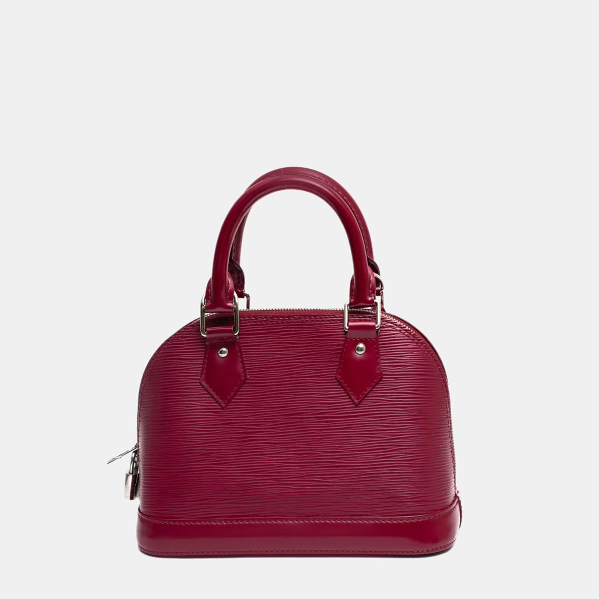 Louis Vuitton Alma BB Shoulder Bag In Pink Epi Leather
