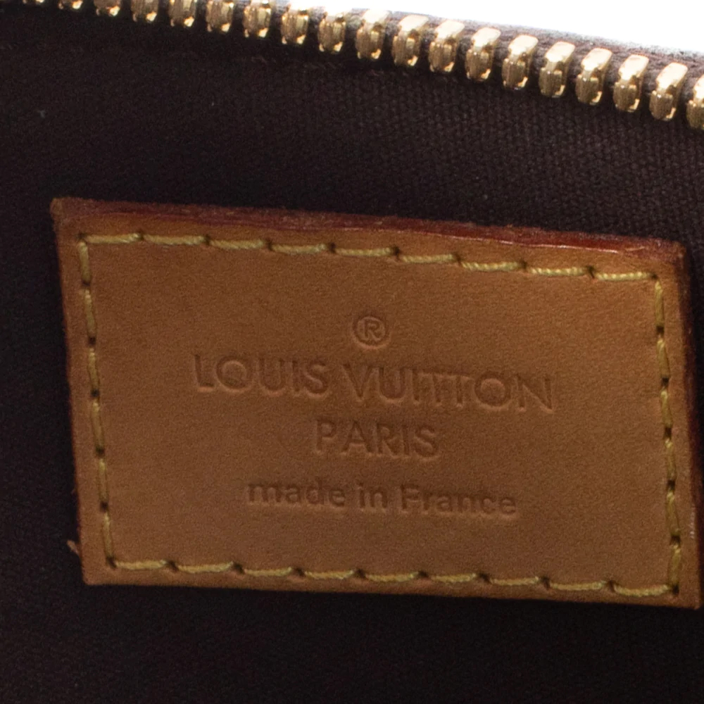 Louis Vuitton Black/Burgundy Monogram Vernis Alma BB Bag