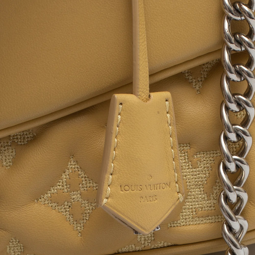 Louis Vuitton Yellow Leather Mama Broderie Bag