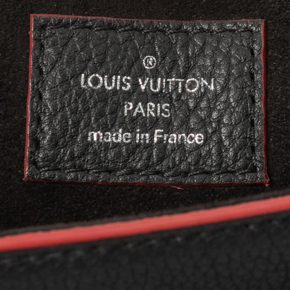 Louis Vuitton Black Leather Lockme Rivets Embellished PM Shoulder Bag