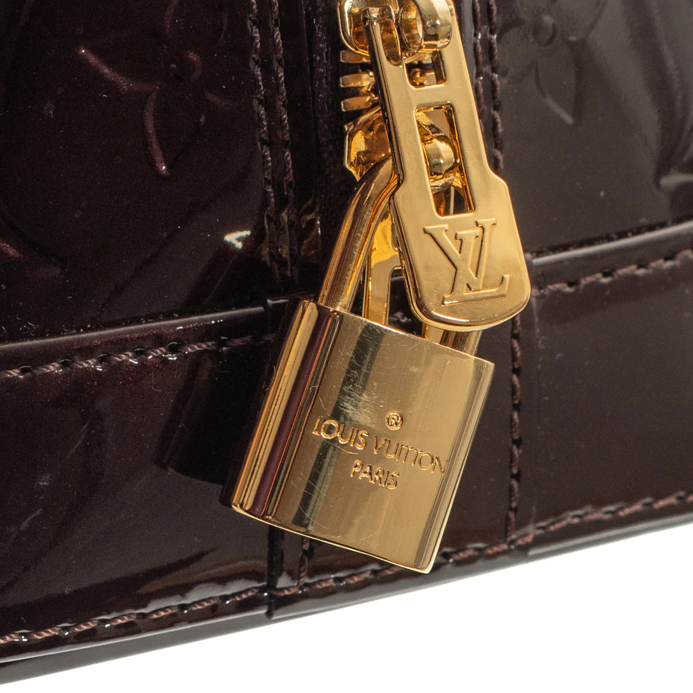 Louis Vuitton Brown Monogram Vernis Alma PM Bag
