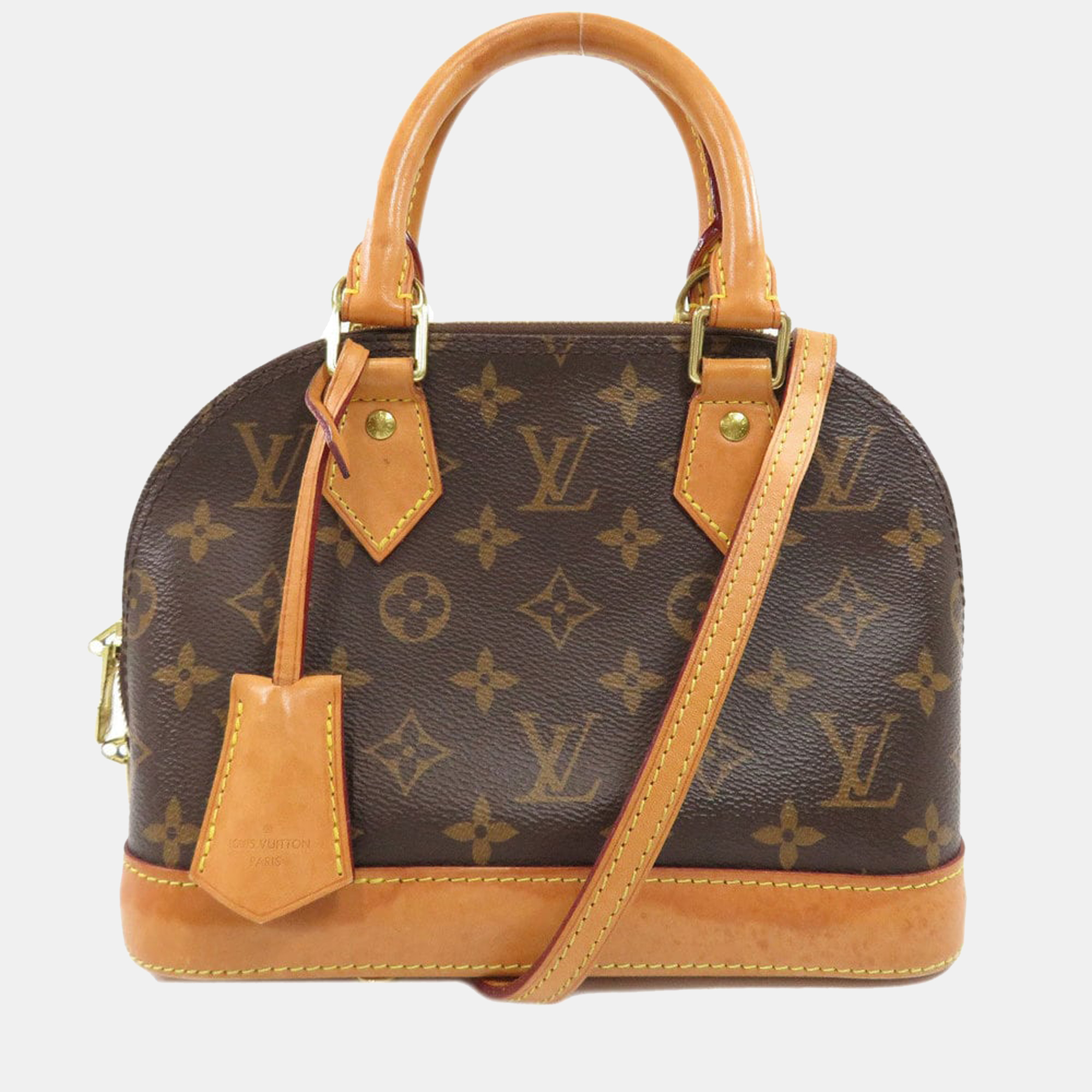 Louis Vuitton Brown Monogram Canvas Alma BB Top Handle Bag