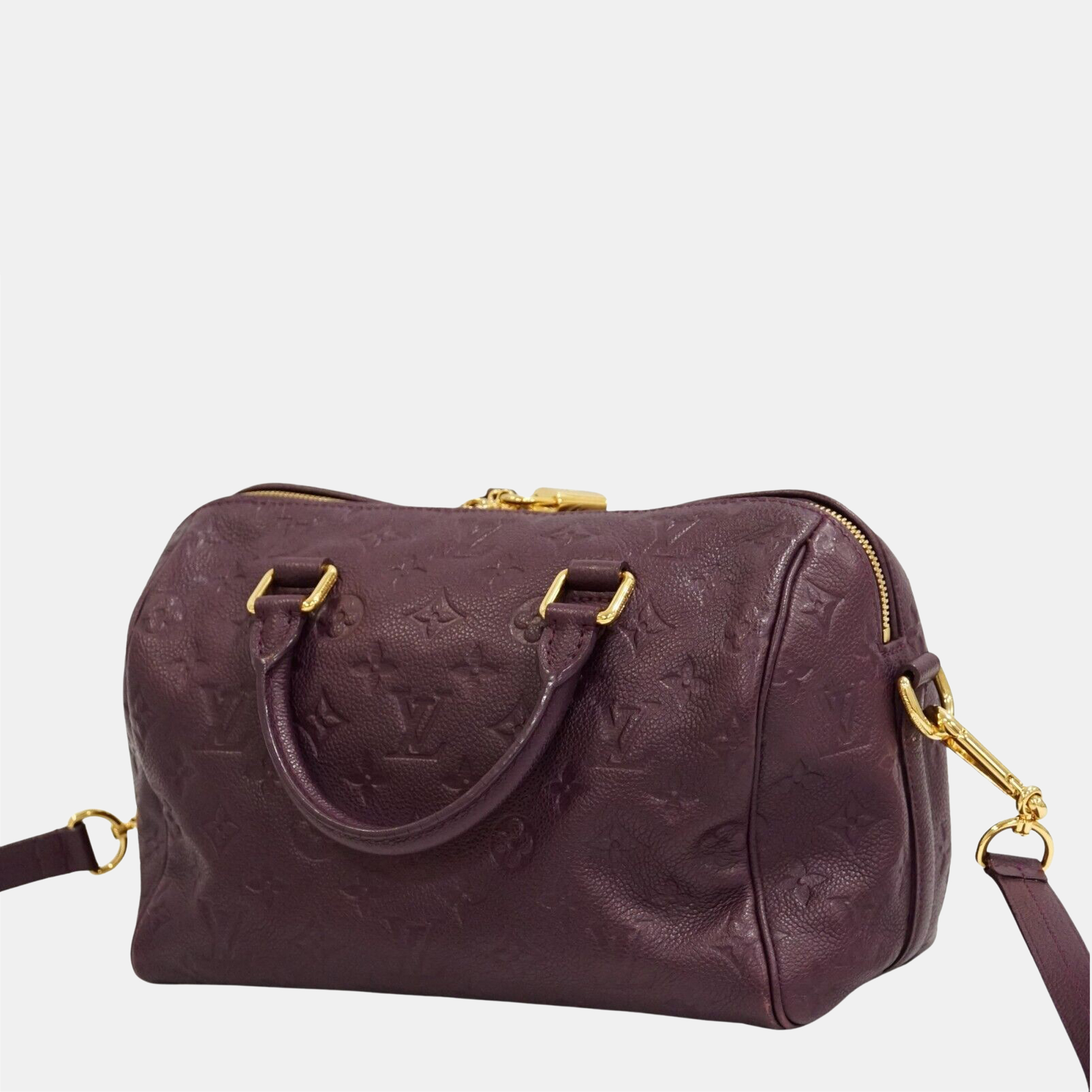 Louis Vuitton Purple Monogram Empreinte Speedy Bandouliere 25 Top Handle Bag
Louis Vuitton Purple Monogram Empreinte Speedy Bandouliere 25 Top Handle Bag