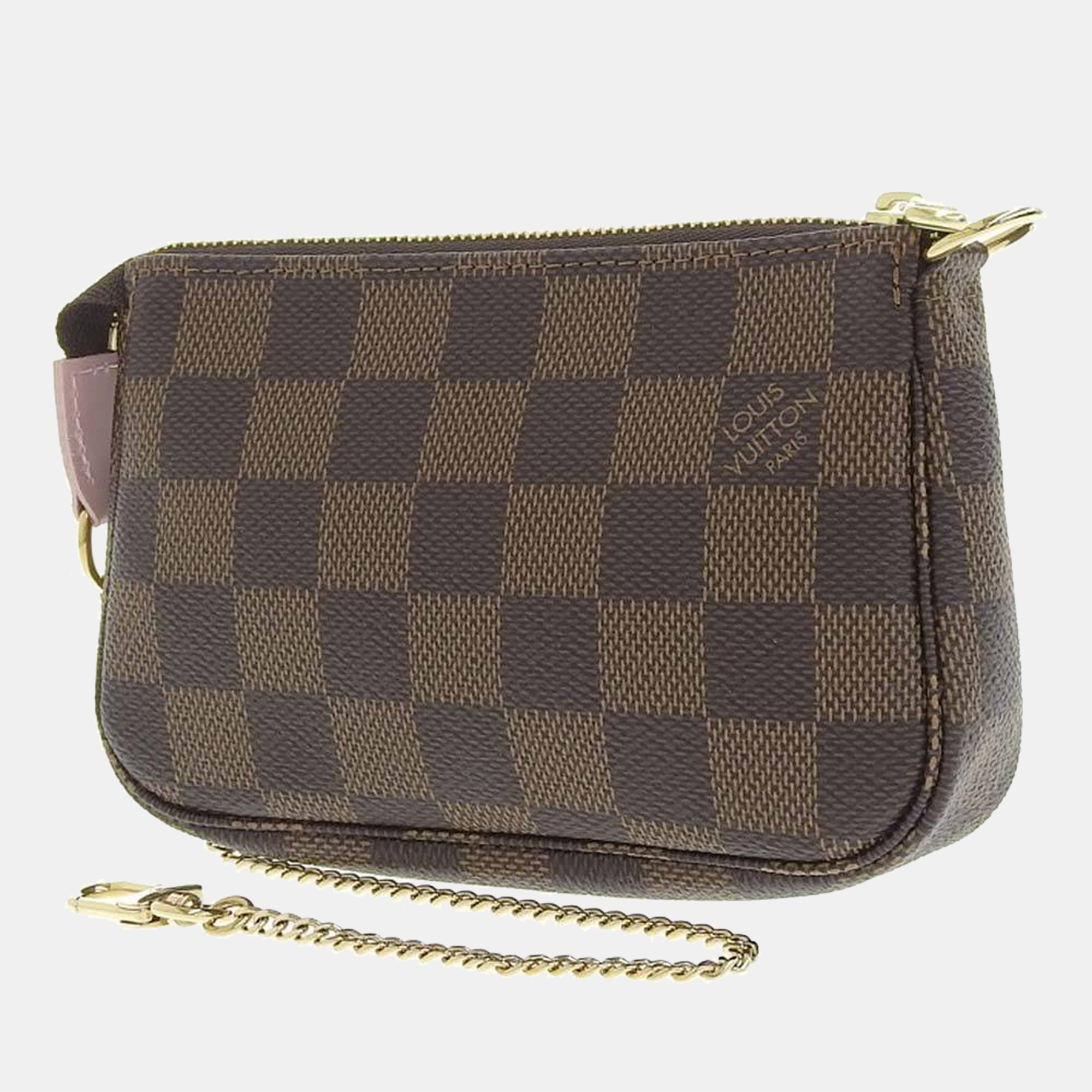 

Louis Vuitton Brown Damier Ebene Canvas Limited Edition Vivienne Xmas Pochette Accessoires Shoulder Bag