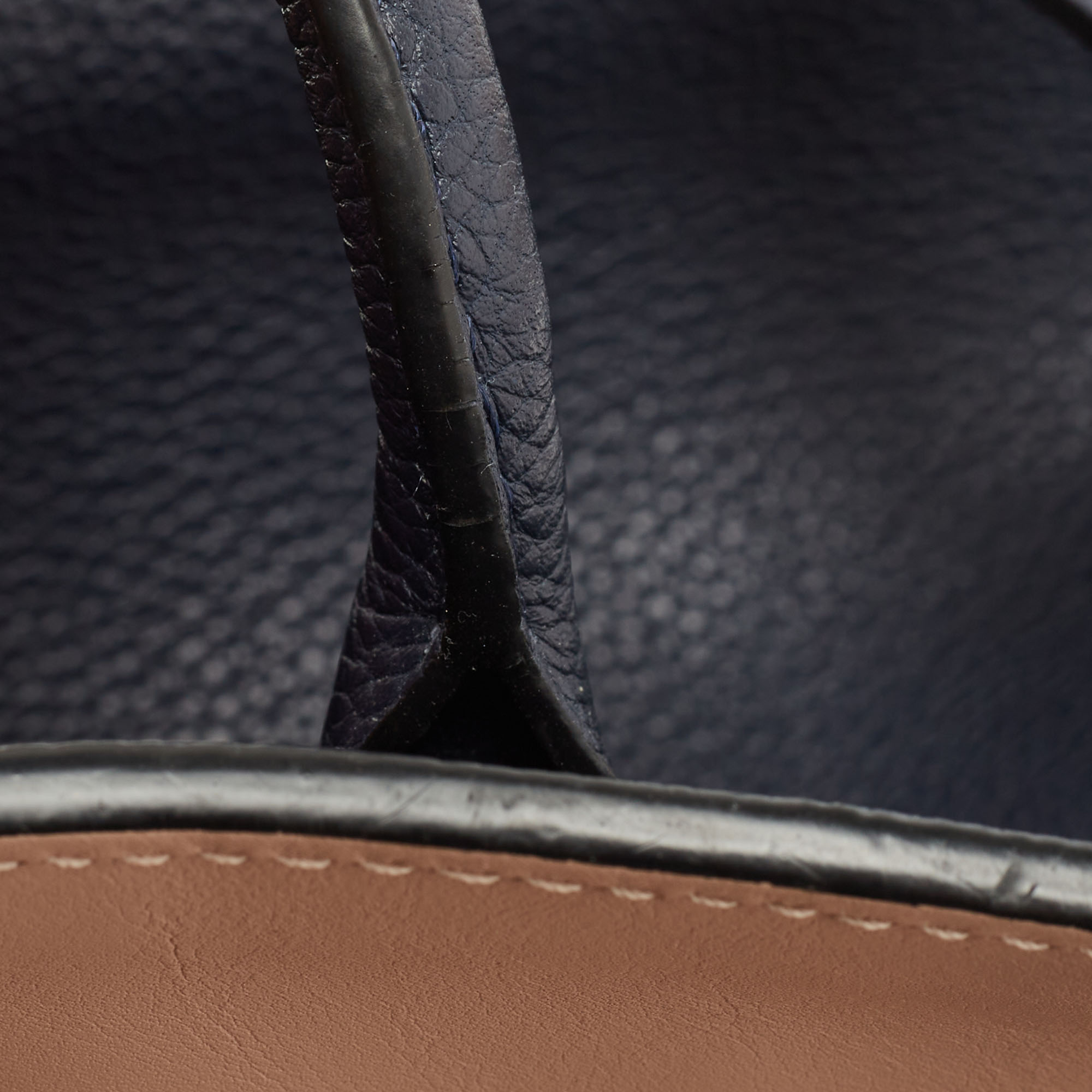 Louis Vuitton Blue Marine Leather Milla MM Bag