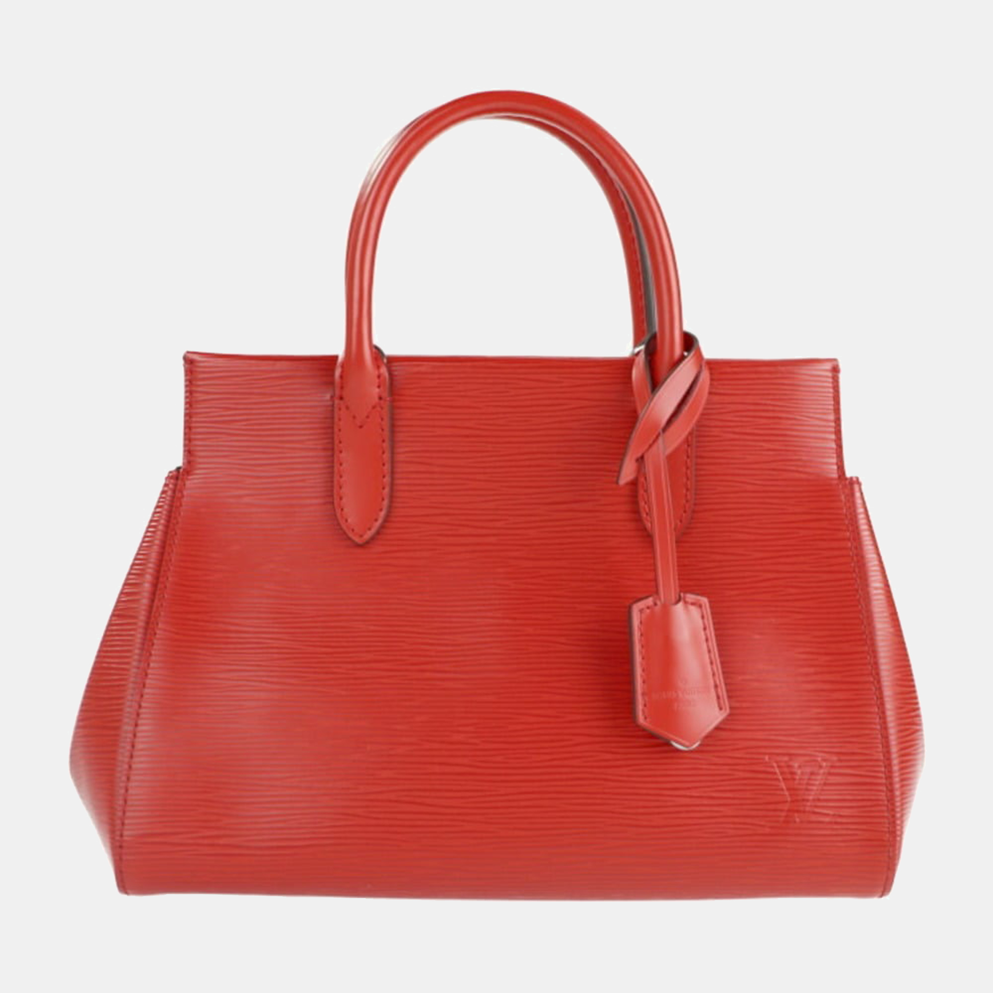 Louis vuitton red epi leather marly bb satchel