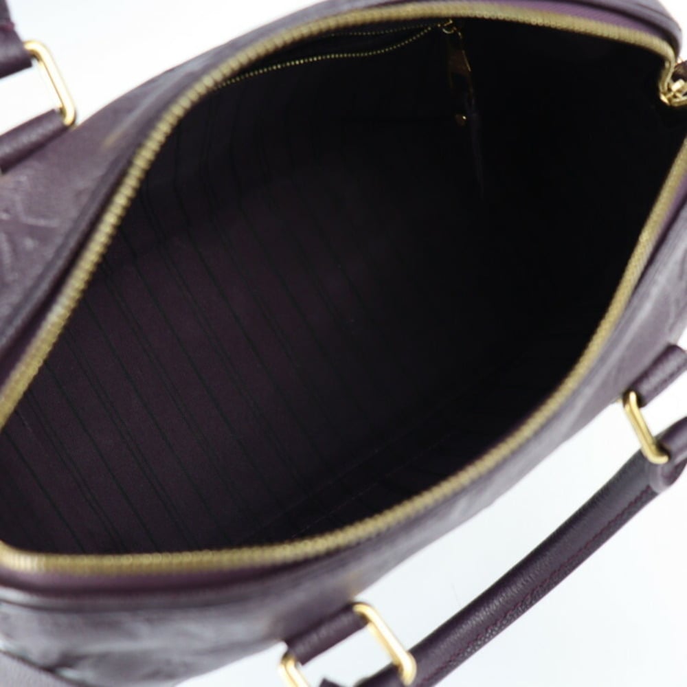 Louis Vuitton Brown Monogram Empreinte Leather Speedy Bandoulière 25 Satchel