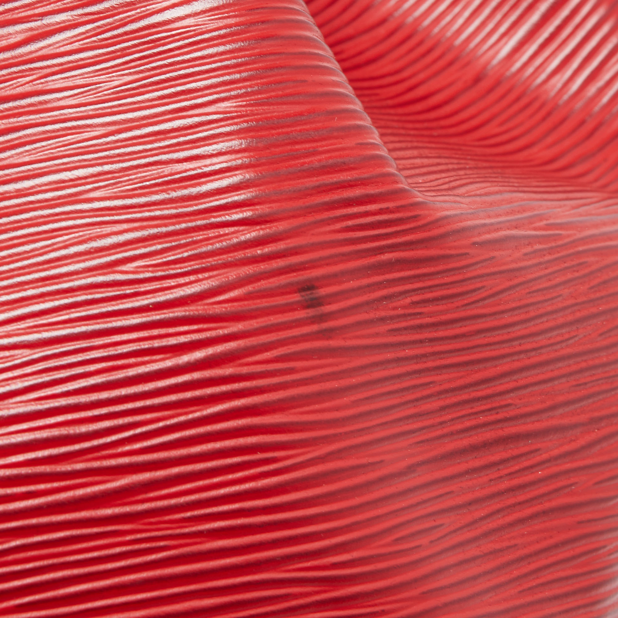 Louis Vuitton Red Epi Leather Petit Noe Bag