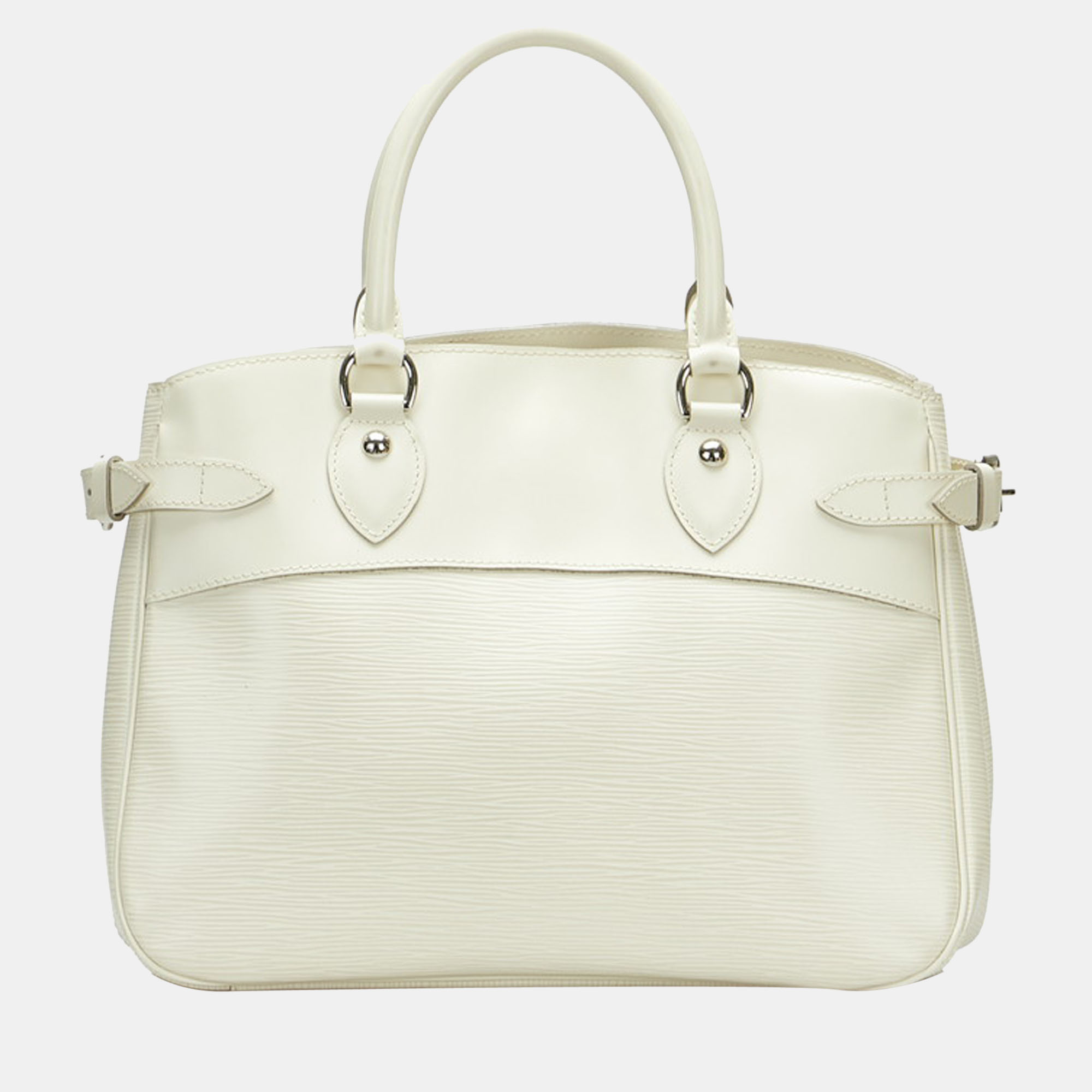 Louis Vuitton White Epi Leather Passy PM Bag