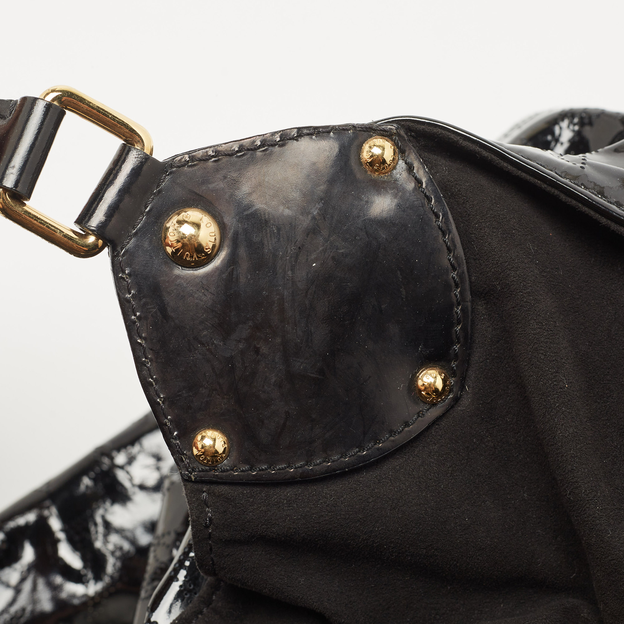 Louis Vuitton Black Mahina Patent Leather Limited Edition Surya XL Bag