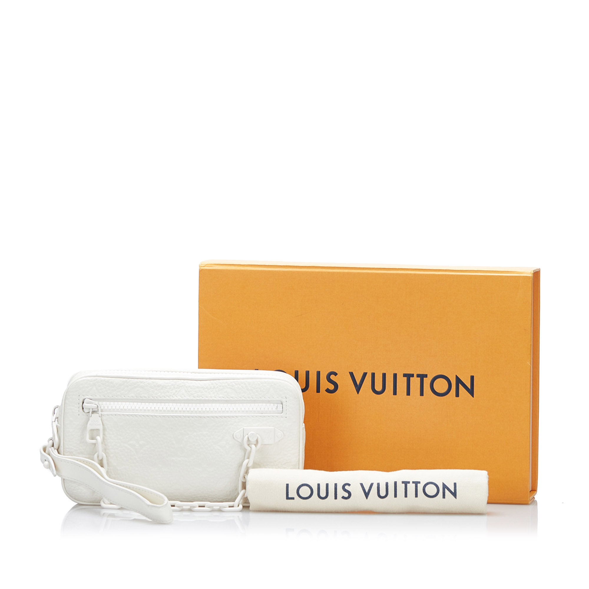 Louis Vuitton White Monogram Taurillon Volga