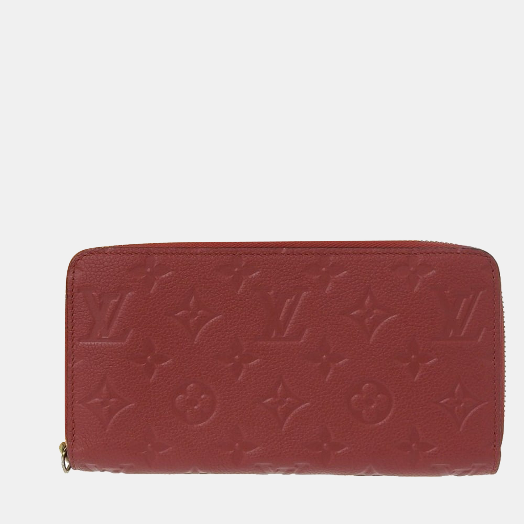 Louis Vuitton Burgundy Monogram Empreinte Leather Zippy Wallet