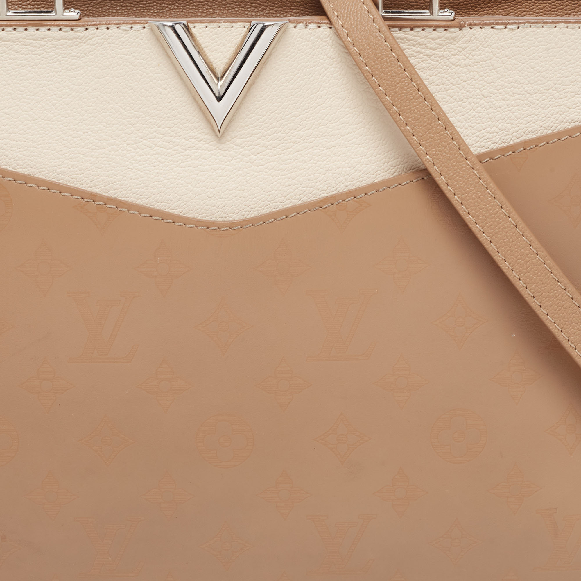 Louis Vuitton Tri Color Leather Monogram Very Zipped Bag