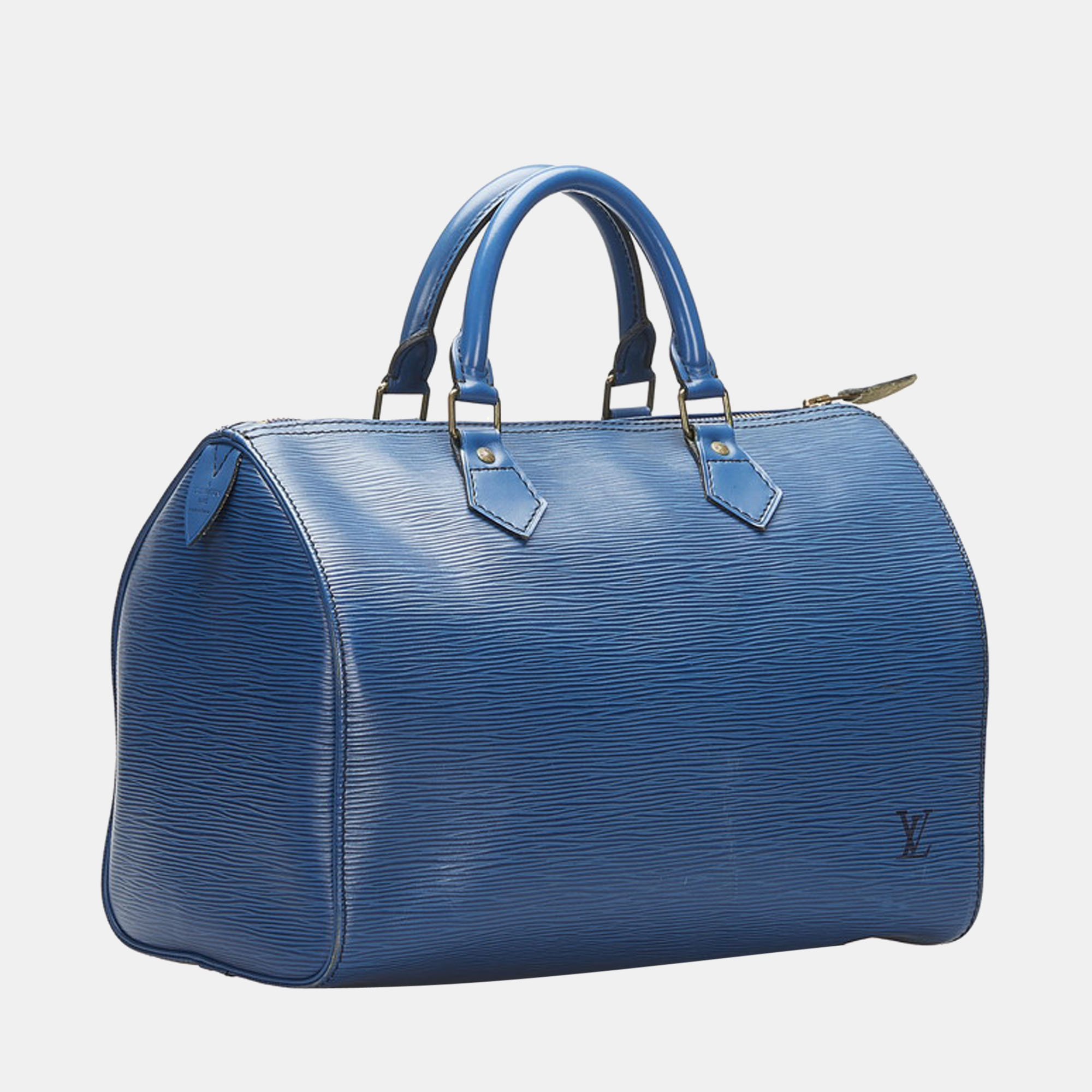 

Louis Vuitton Blue Epi Leather Speedy 30 Bag