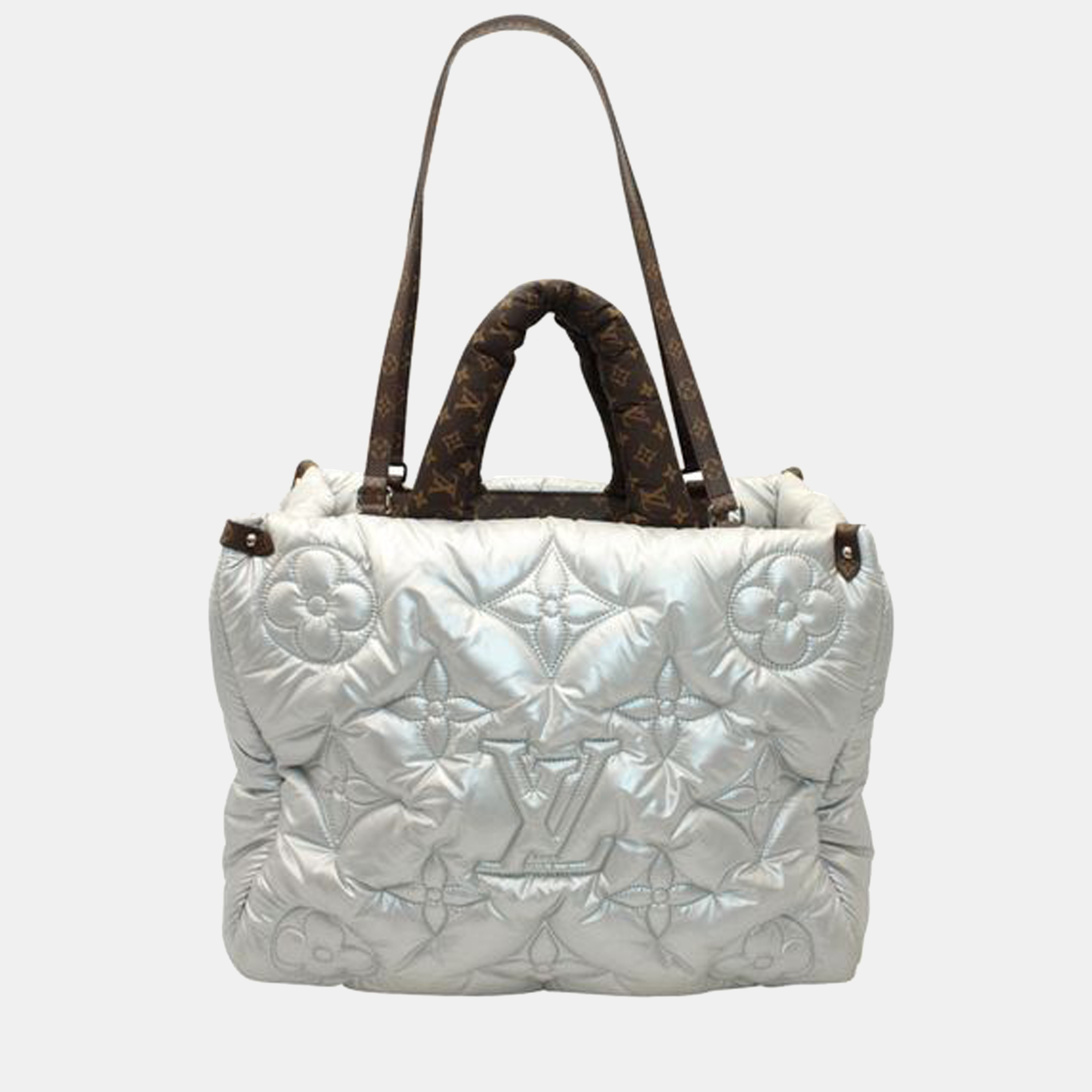 Louis Vuitton Silver Econyl Pillow Monogram Onthego GM Tote Bag
