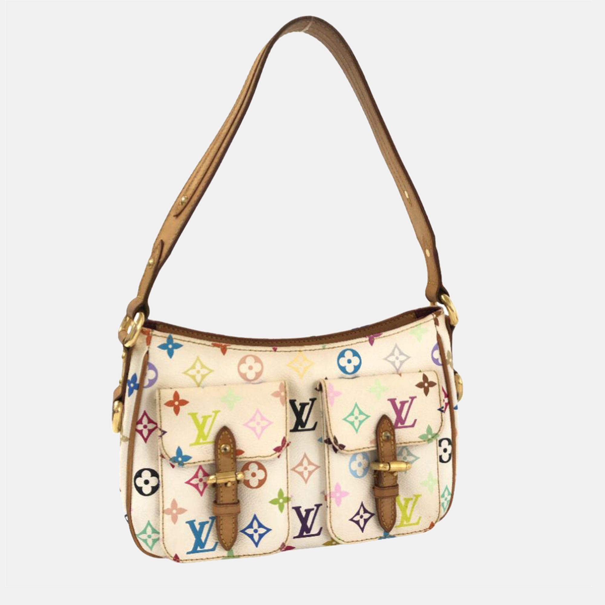 Louis Vuitton White Monogram Multicolor Canvas Lodge PM Shoulder Bag
Louis Vuitton White Monogram Multicolor Canvas Lodge PM Shoulder Bag