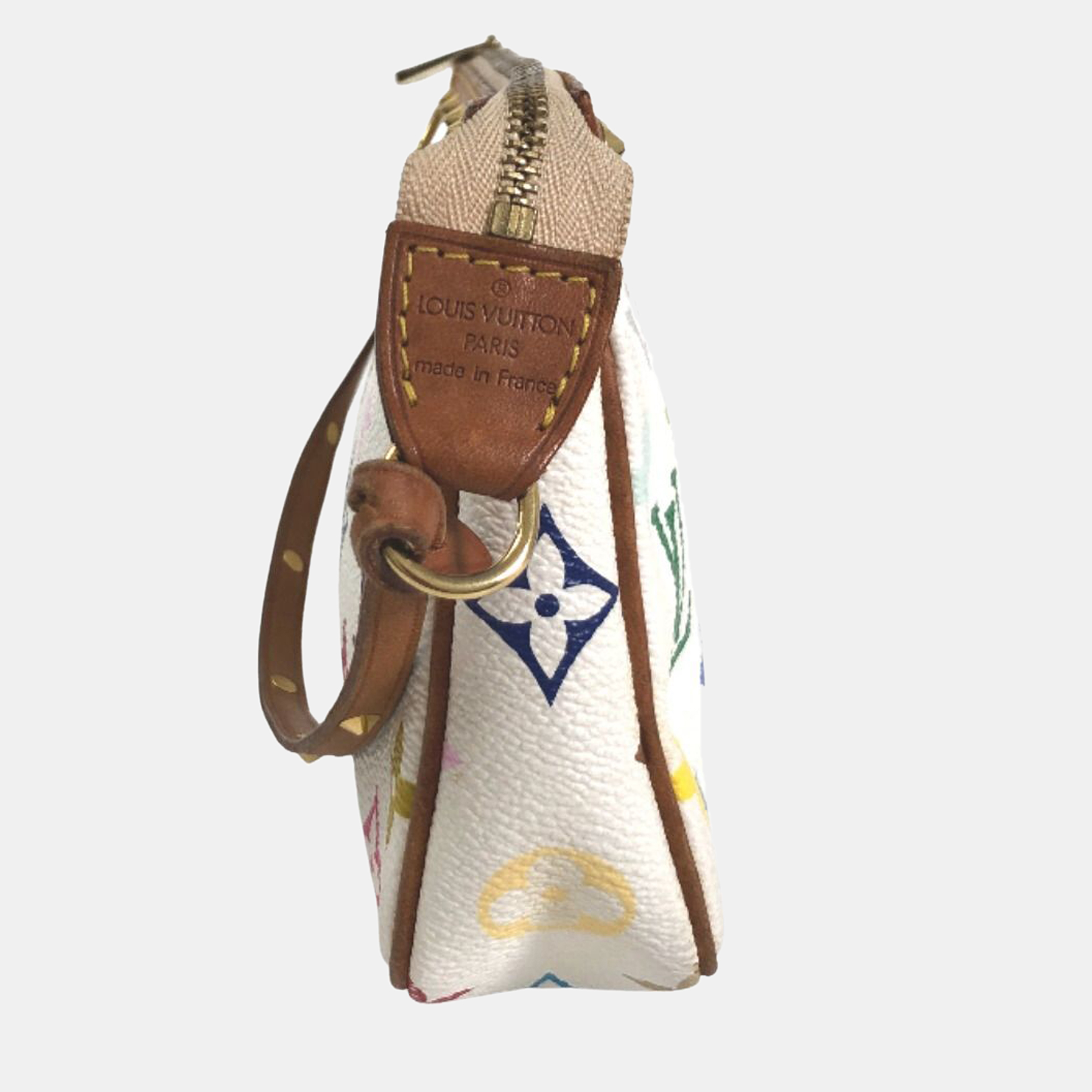 Louis Vuitton White Multicolor Monogram Canvas Pochette Accessoires Shoulder Bag
Louis Vuitton White Multicolor Monogram Canvas Pochette Accessoires Shoulder Bag