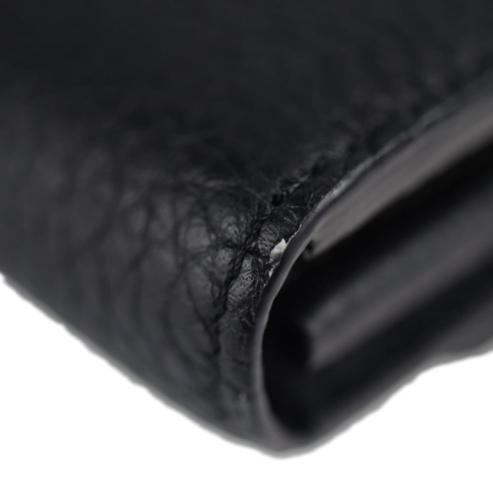 Louis Vuitton Black Leather Capucines Wallet