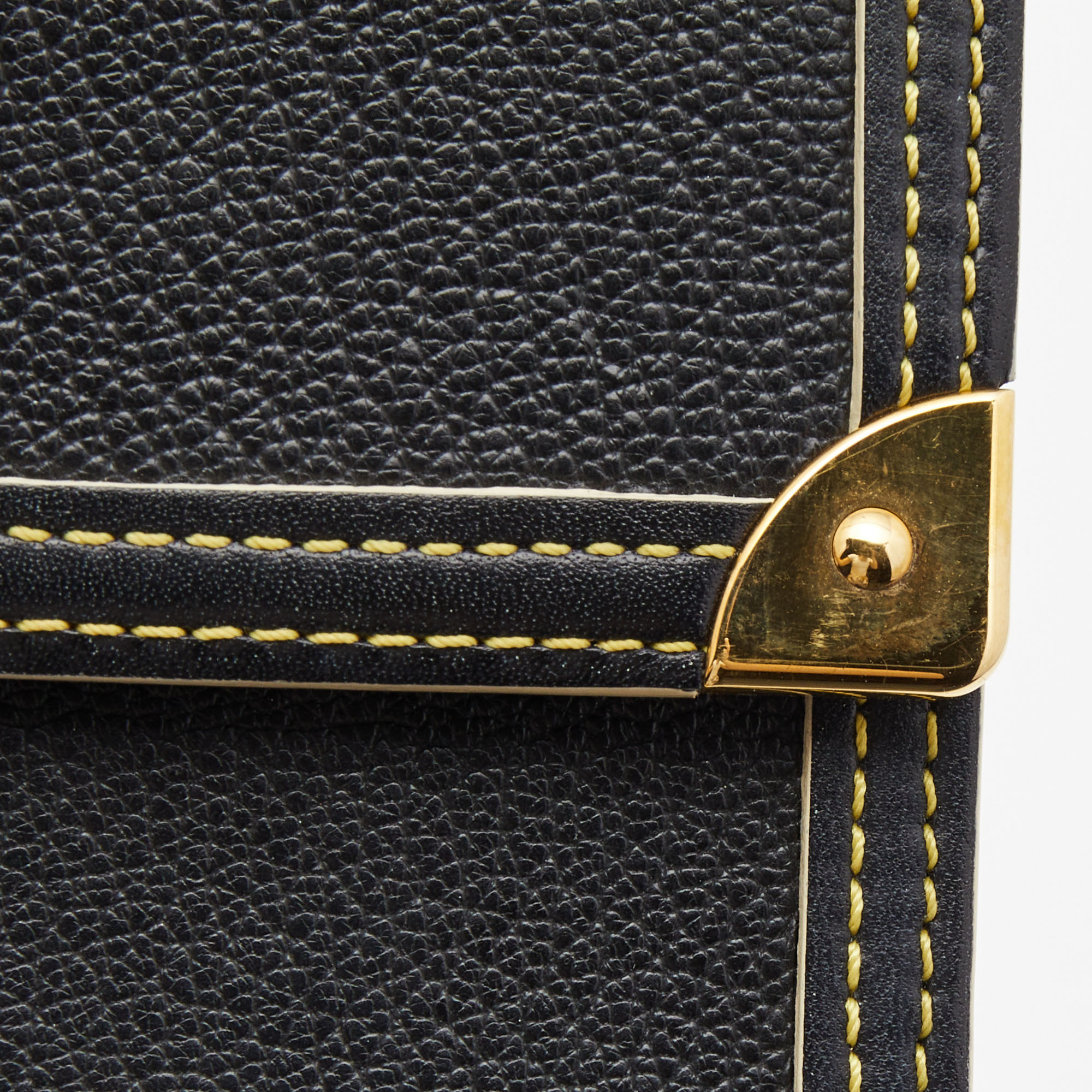 Louis Vuitton Black Leather Porte Tresor International Wallet