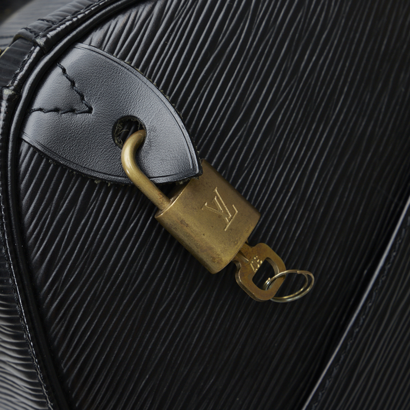 Louis Vuitton Black Epi Speedy 35 Handbag