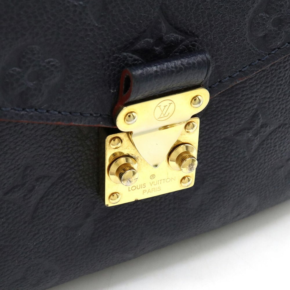 Louis Vuitton Blue Monogram Empreinte Leather Pochette Metis MM Shoulder Bag