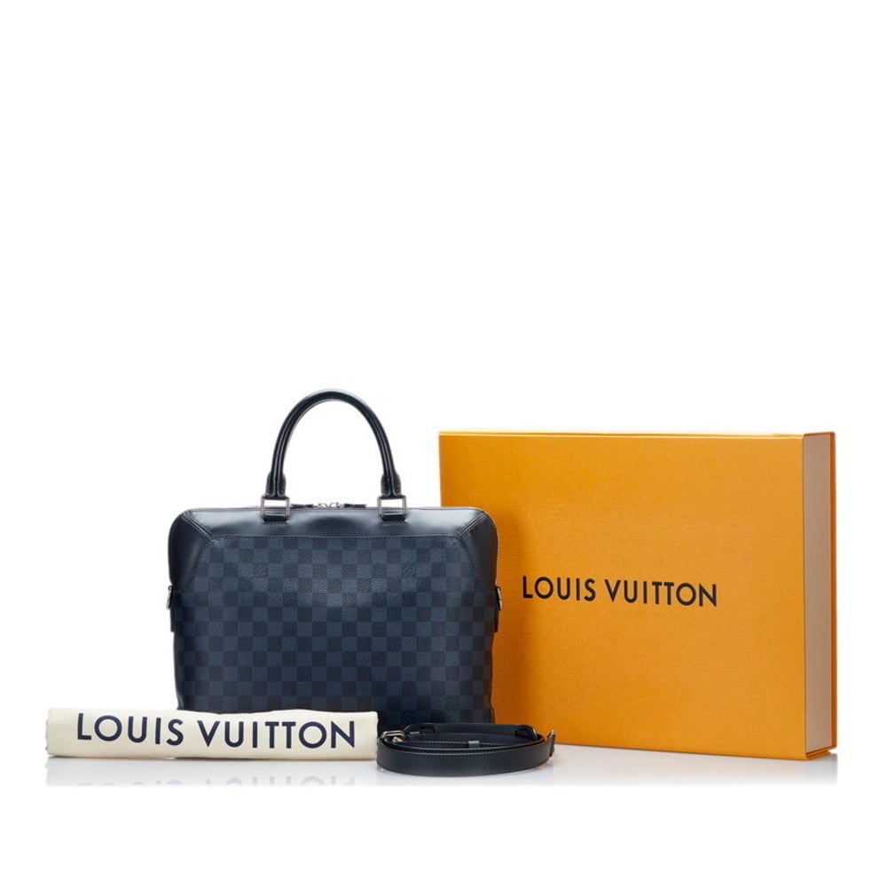 Louis Vuitton Blue Damier Cobalt Canvas Oliver Briefcase