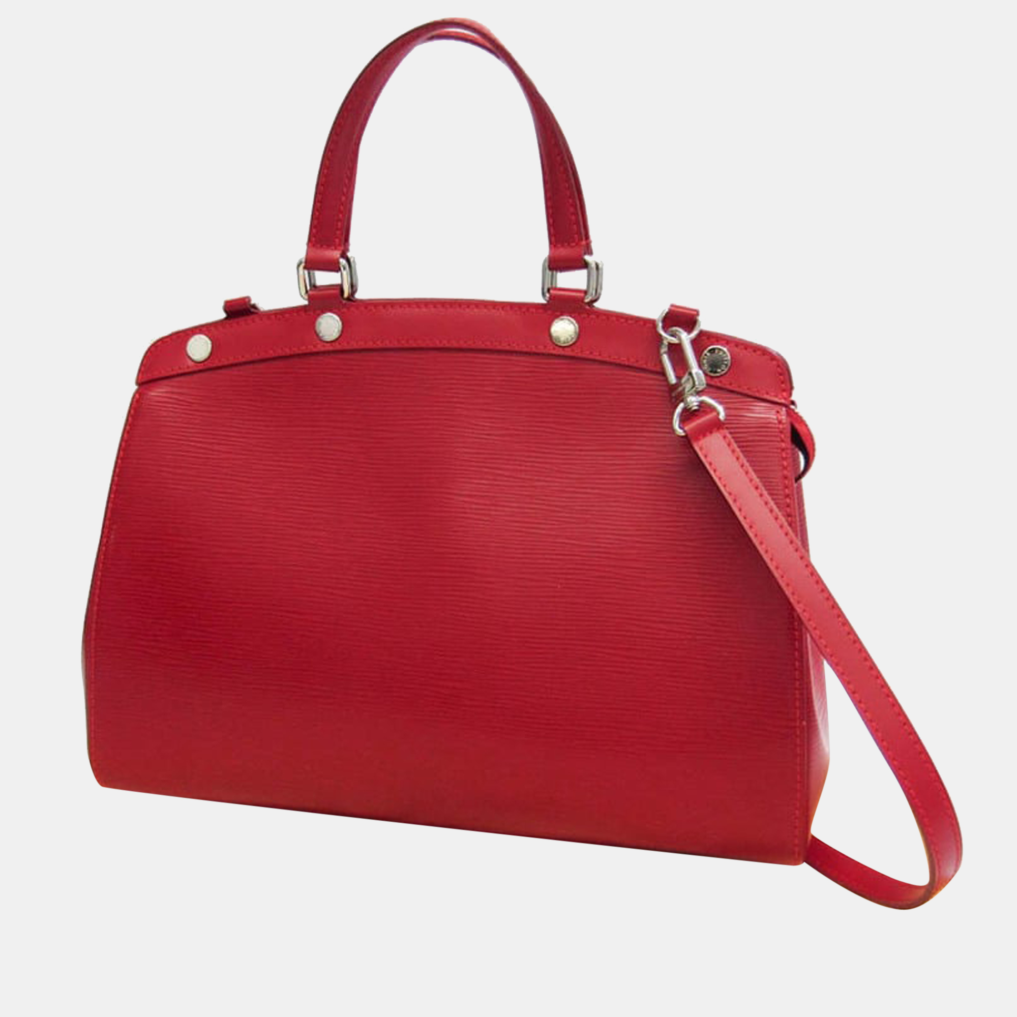 Louis Vuitton Red Epi Leather MM Brea Satchel