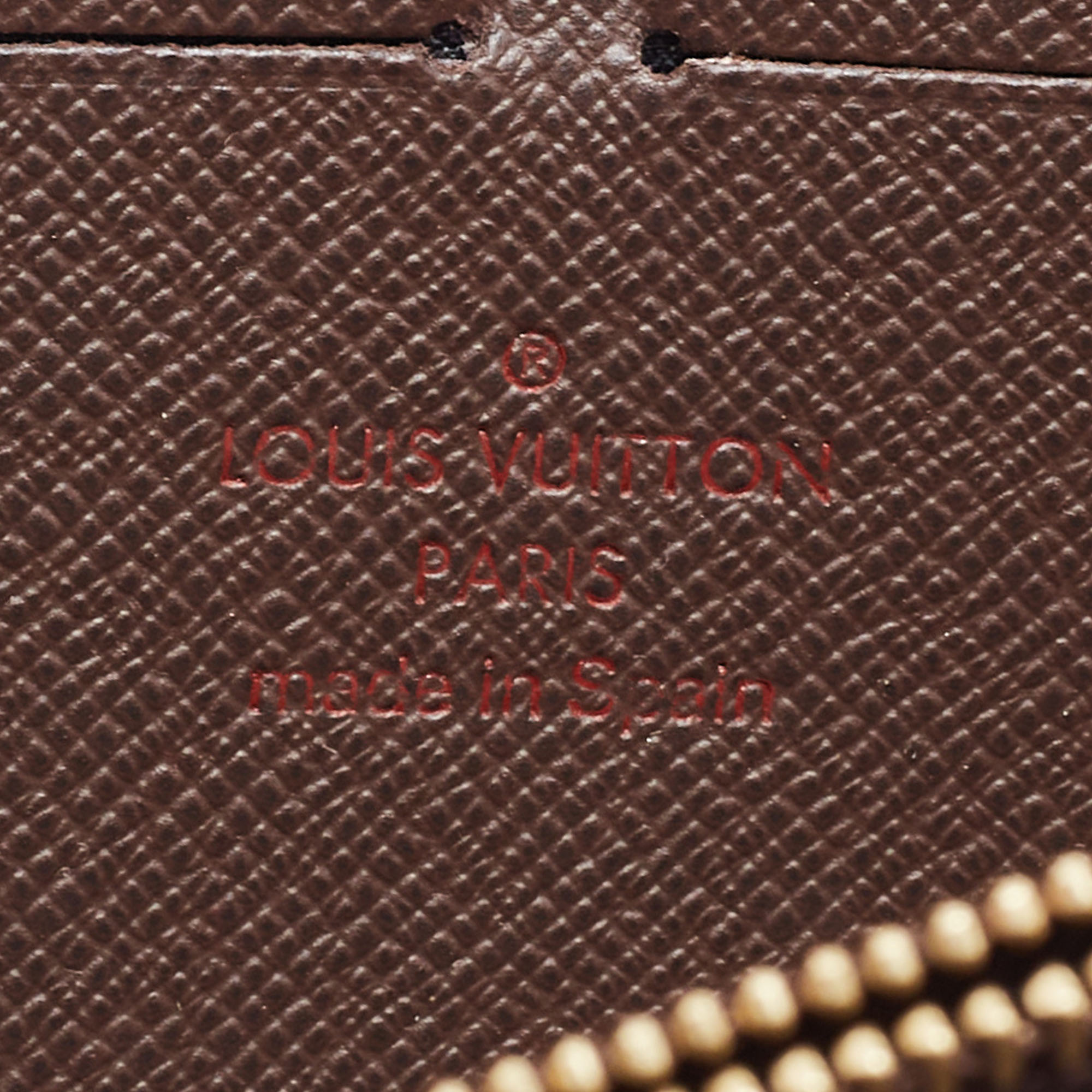 Louis Vuitton Damier Ebene Canvas Zippy Wallet