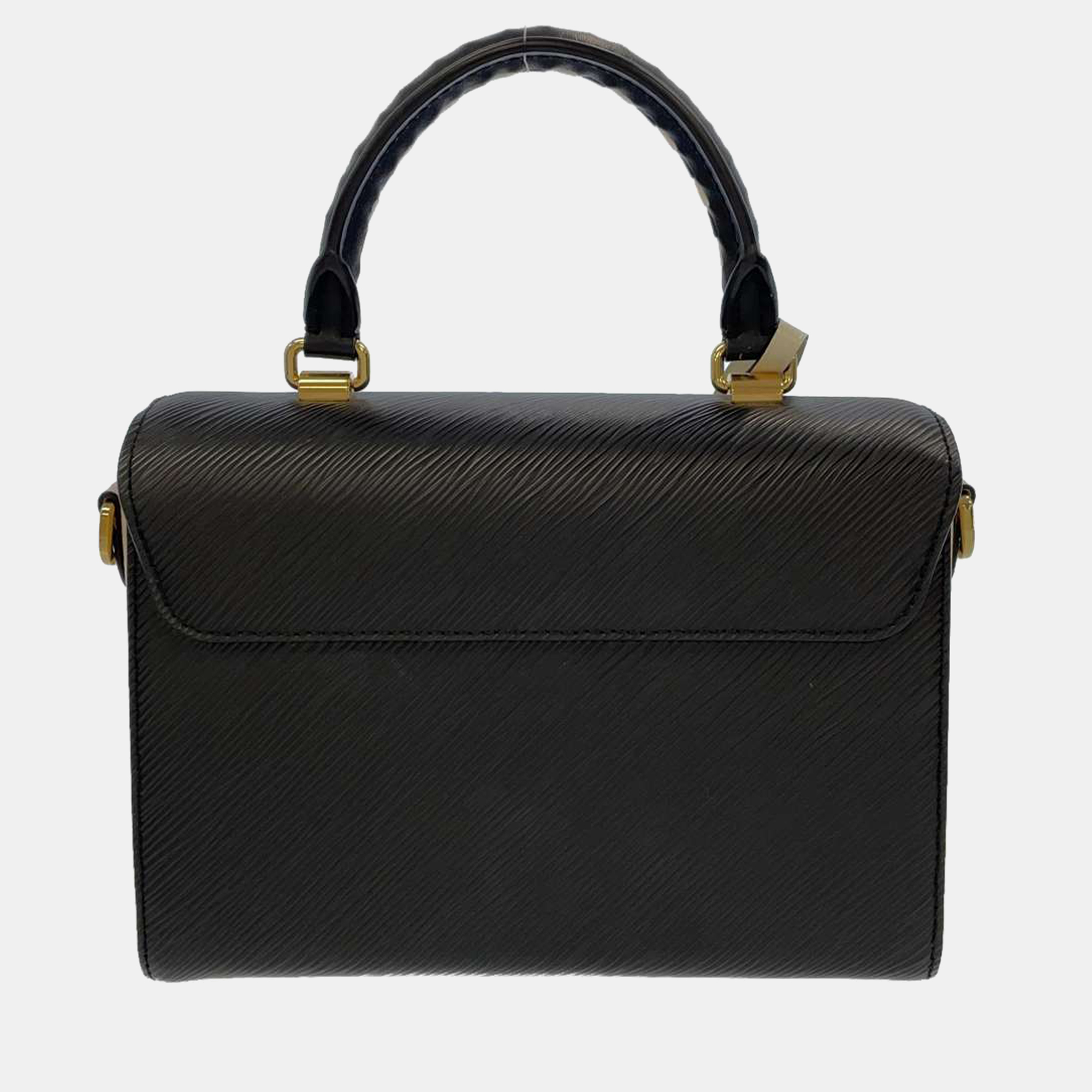 Louis Vuitton Black Leather Twist MM Shoulder Bag