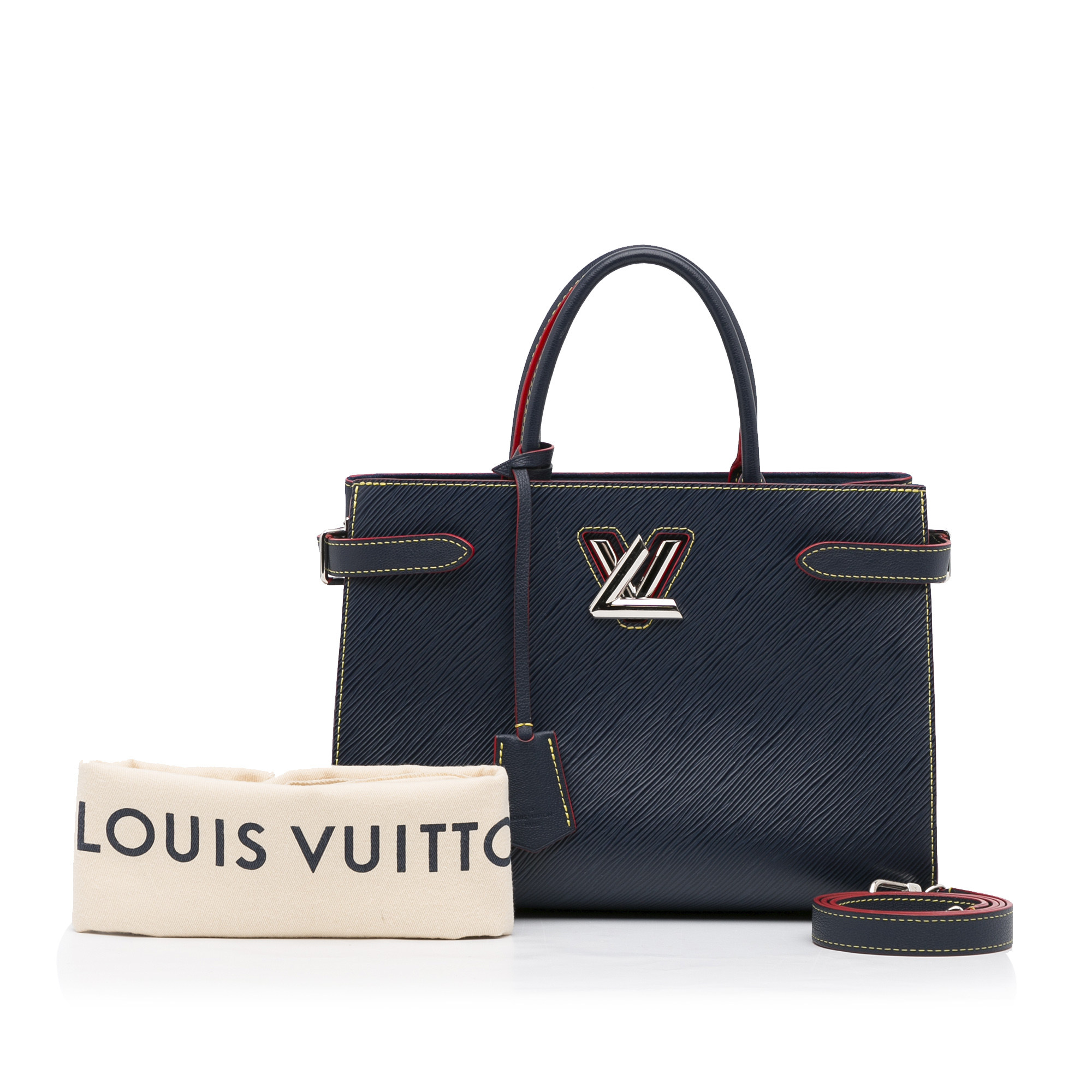Louis Vuitton Blue Epi Twist Satchel