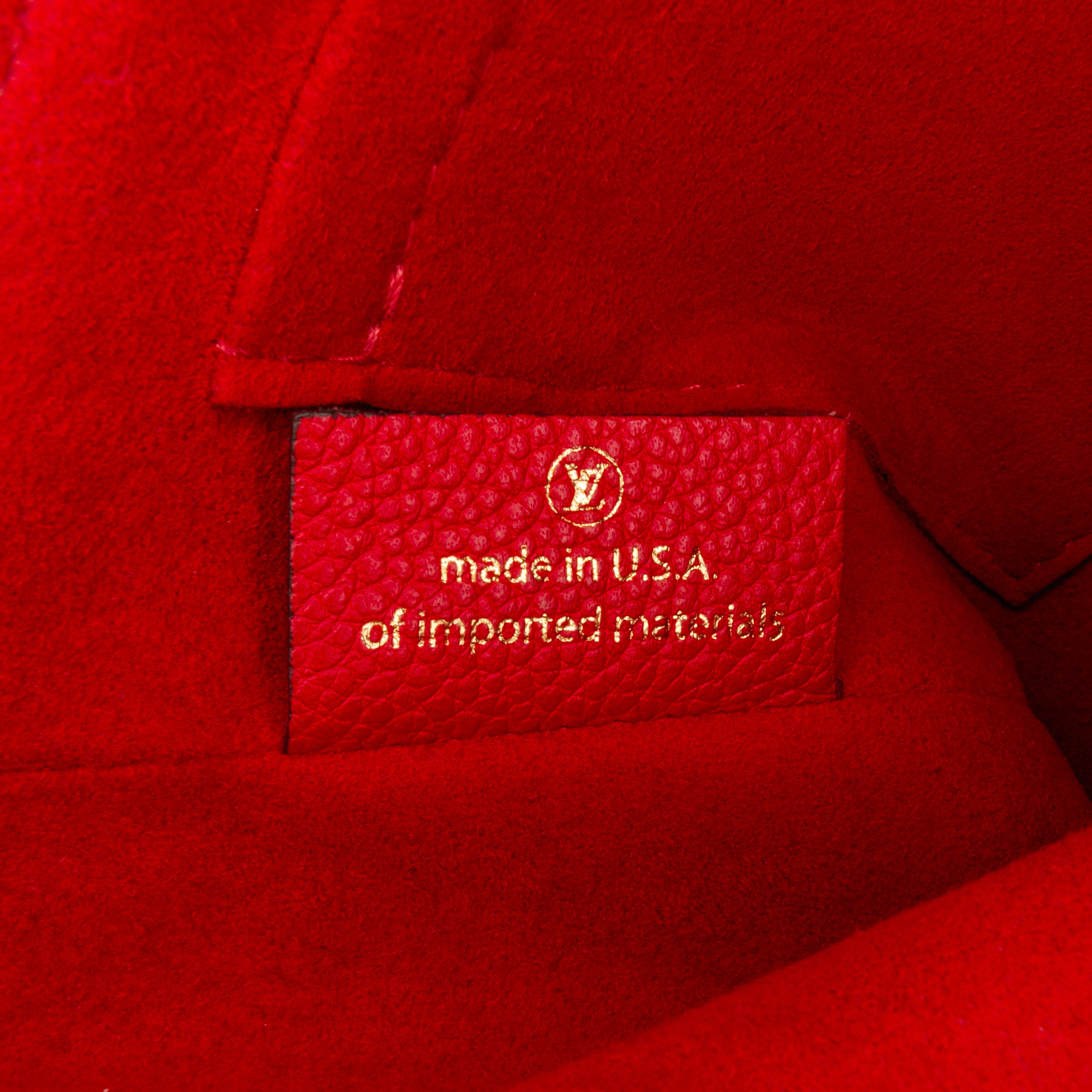 Louis Vuitton Red Monogram Empreinte Vavin BB
