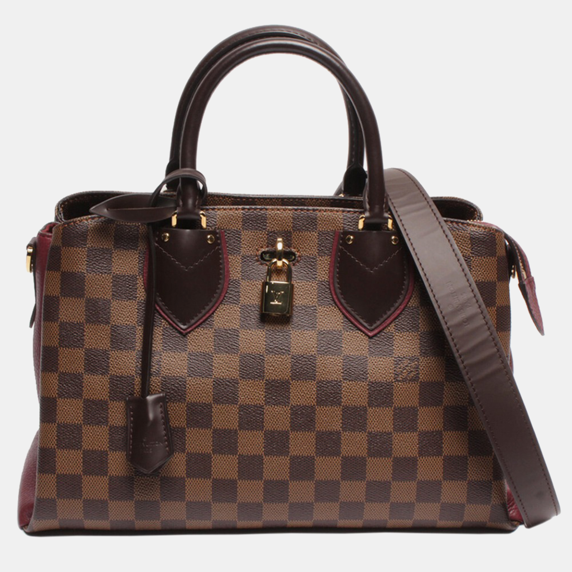 Louis vuitton brown canvas, leather normandy tote