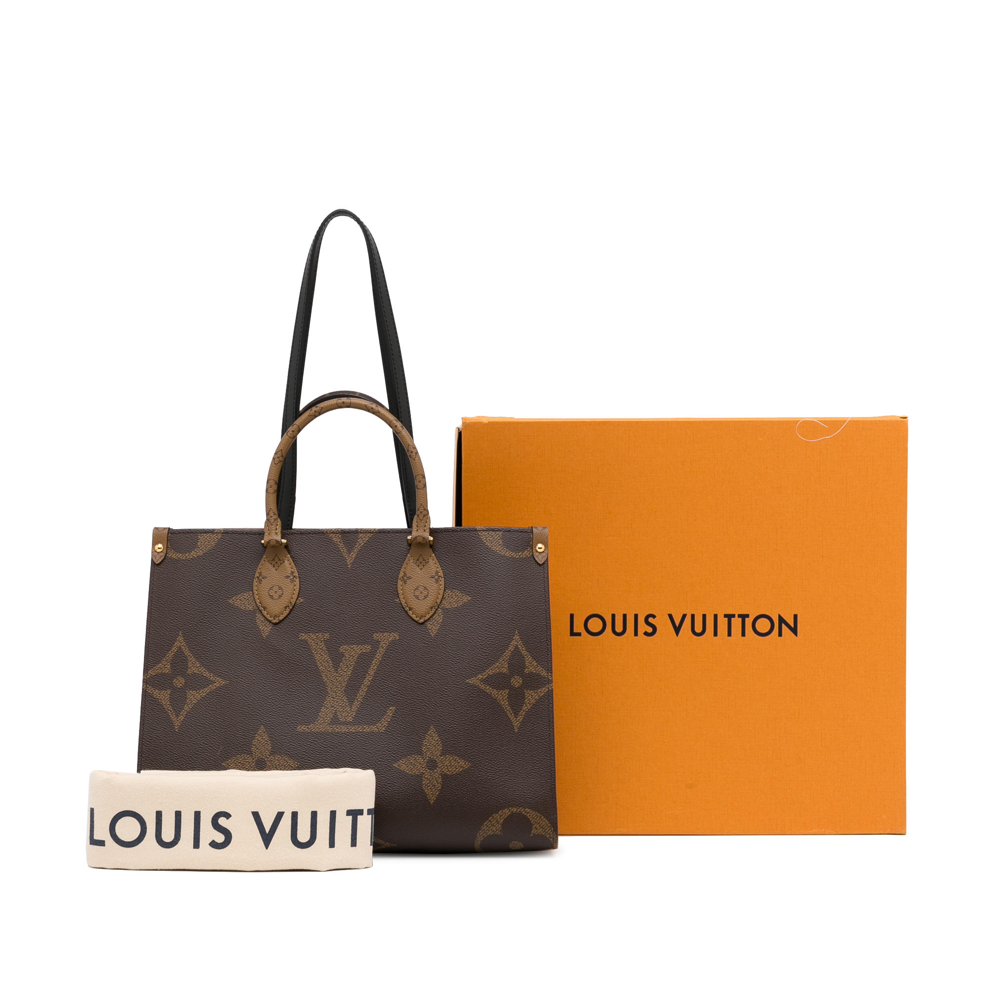 Louis Vuitton Brown Monogram Reverse Giant Onthego  MM