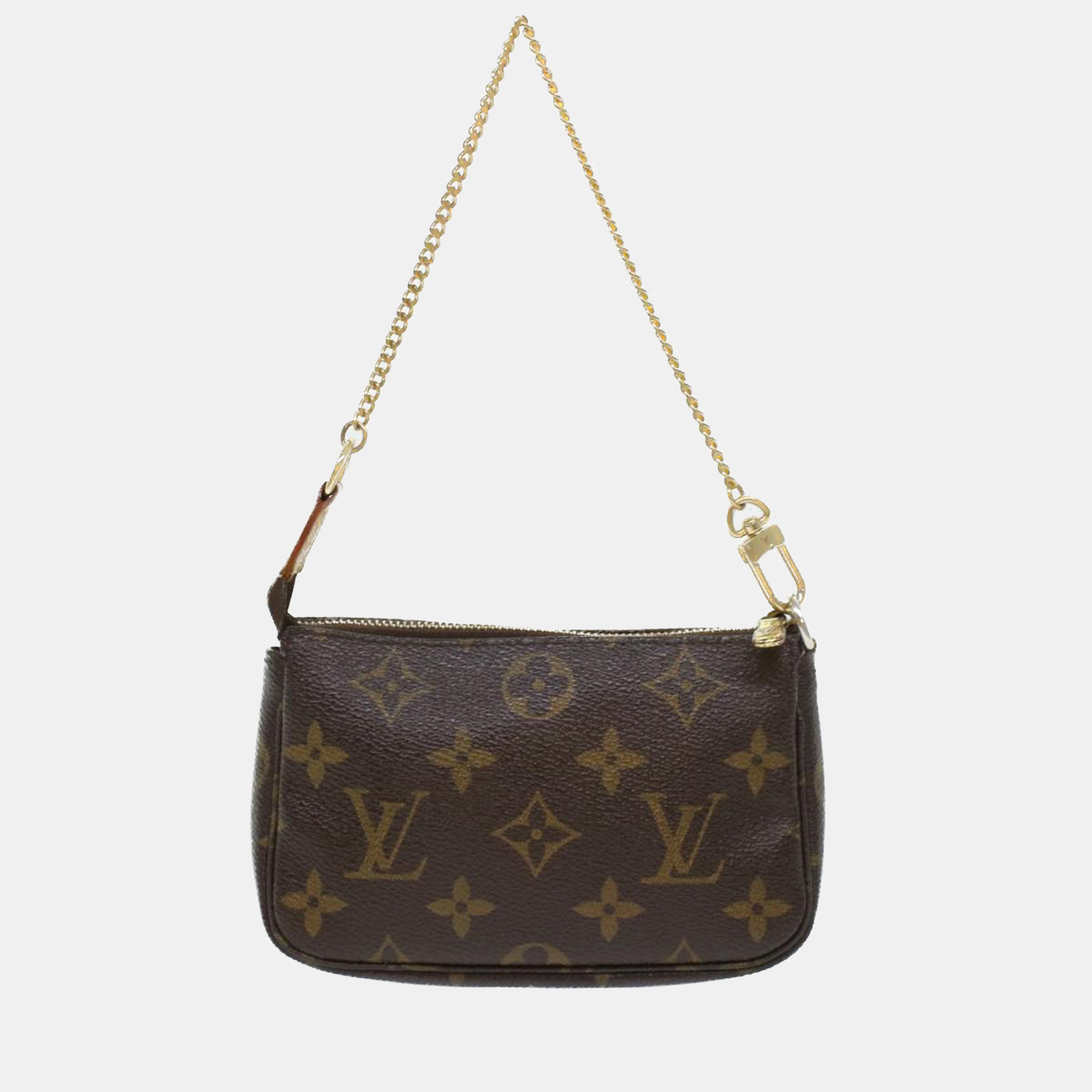 Louis Vuitton Brown Canvas Pochette Accessoires Clutch Bag