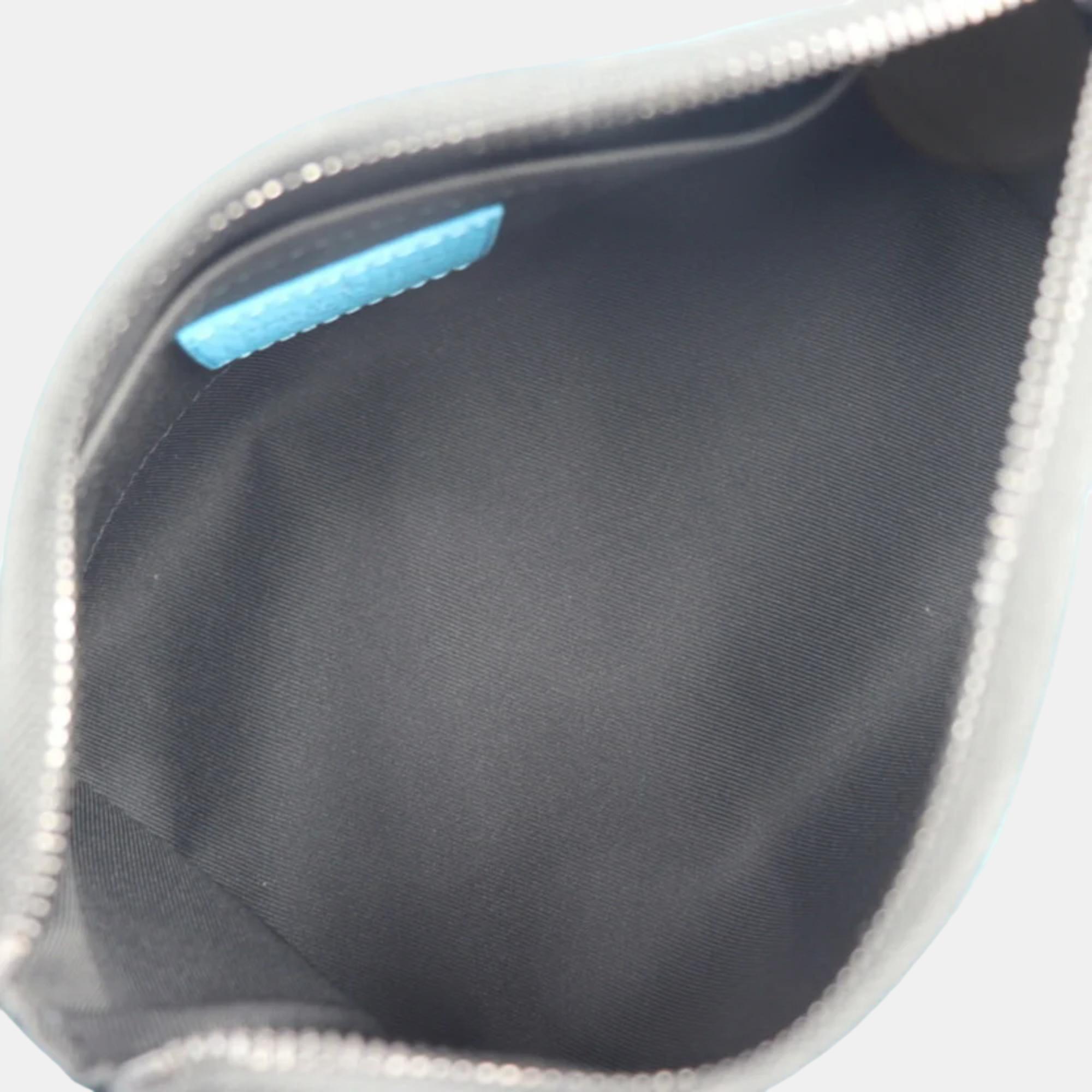 Louis Vuitton Blue Monogram Leather Empriente Triangle Tuffetage Shoulder Bag