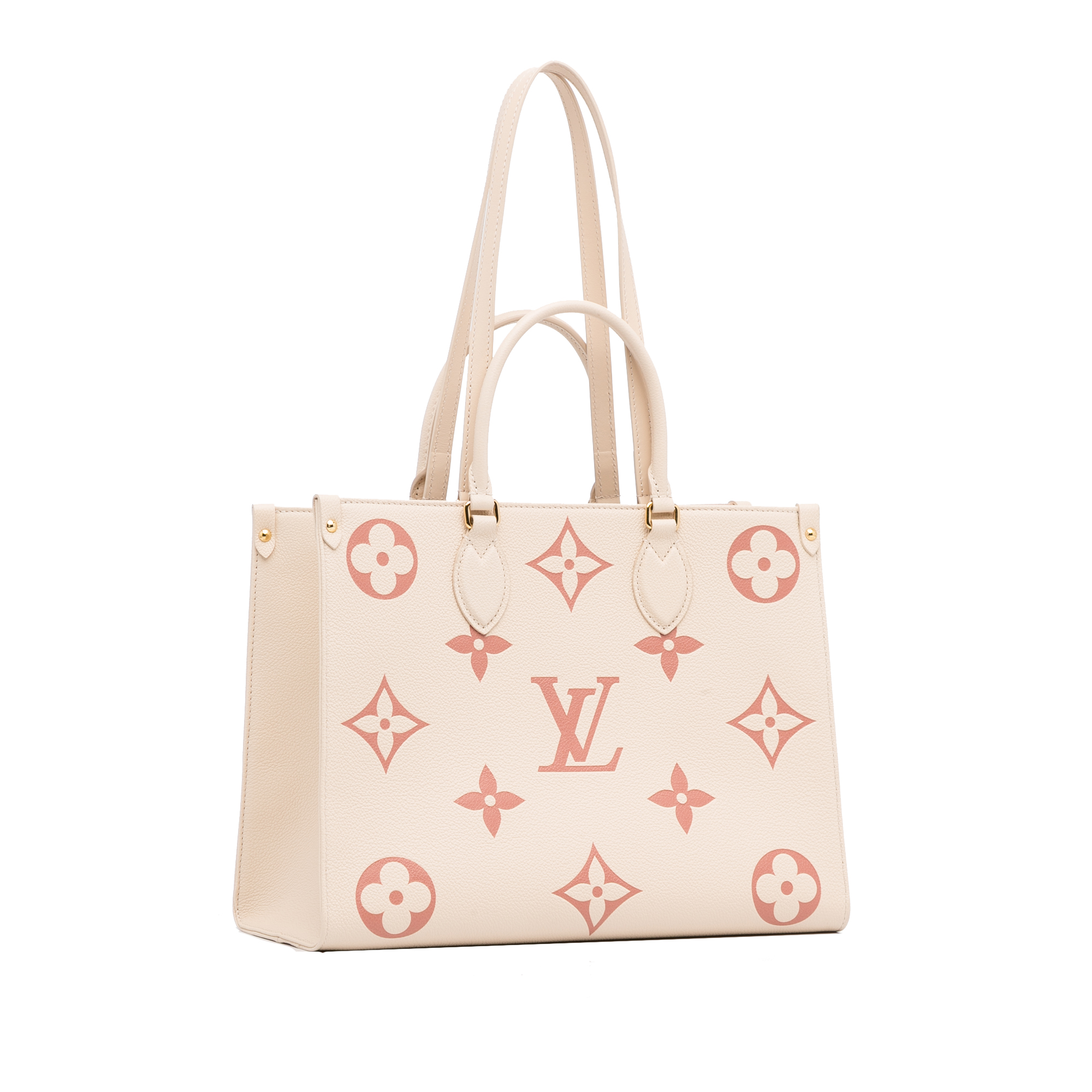 Louis Vuitton Beige/Pink Monogram Empreinte OnTheGo MM