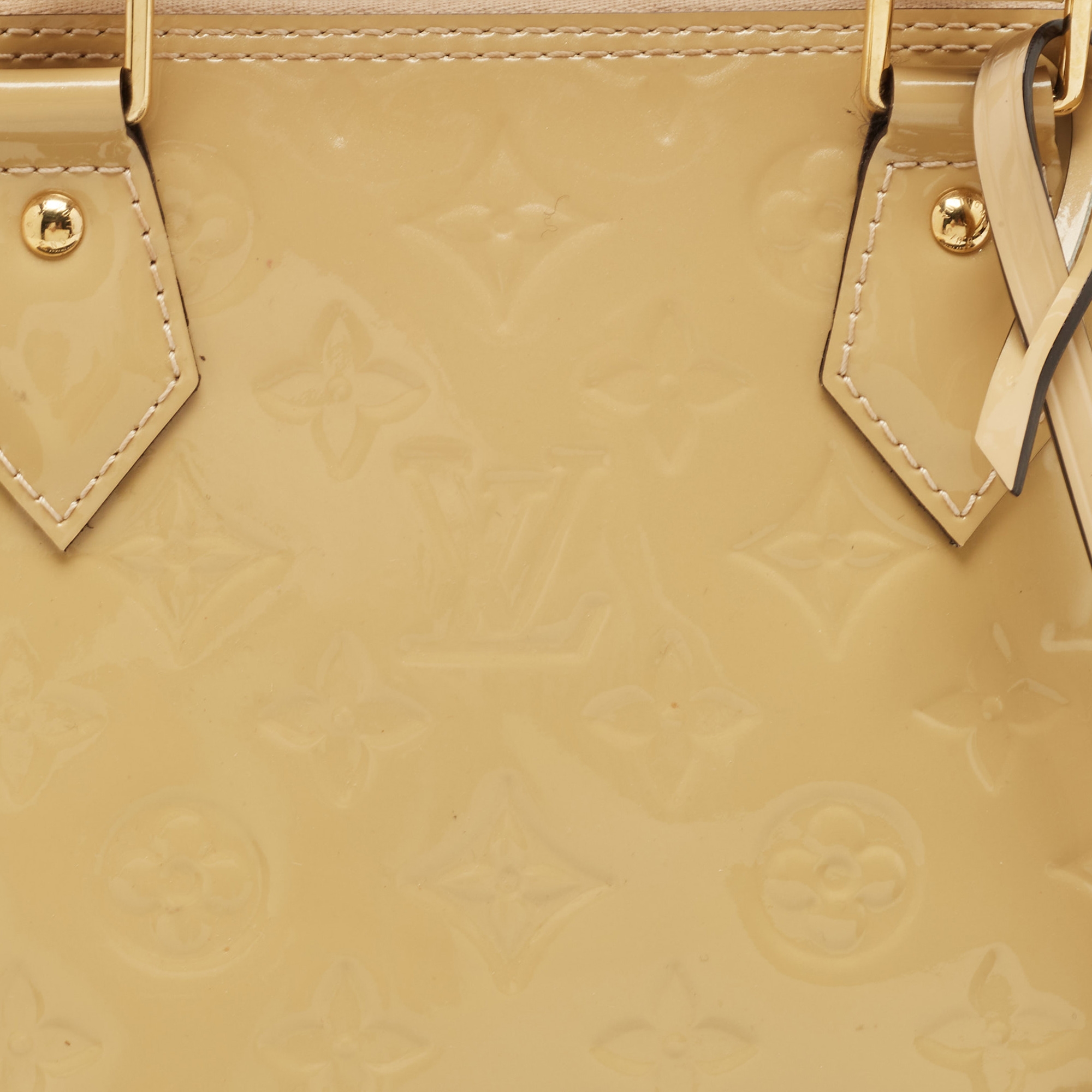 Louis Vuitton Citrine Monogram Vernis Alma PM Bag