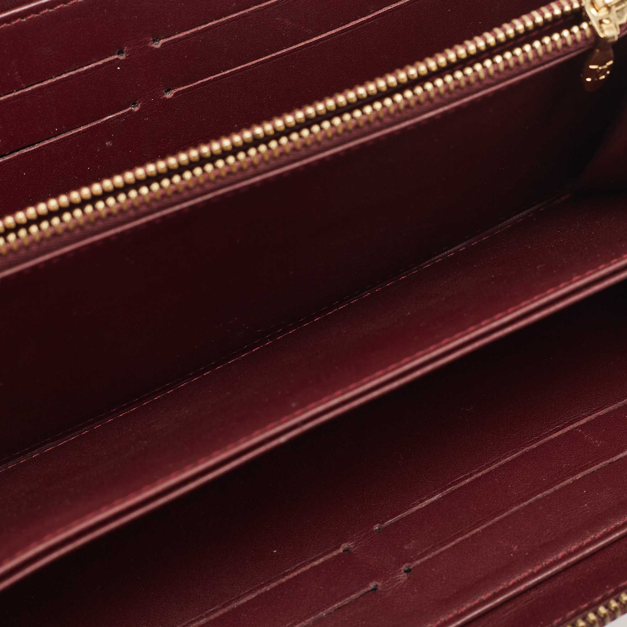 Louis Vuitton Rouge Fauviste Monogram Vernis Limited Edition Zippy Wallet
