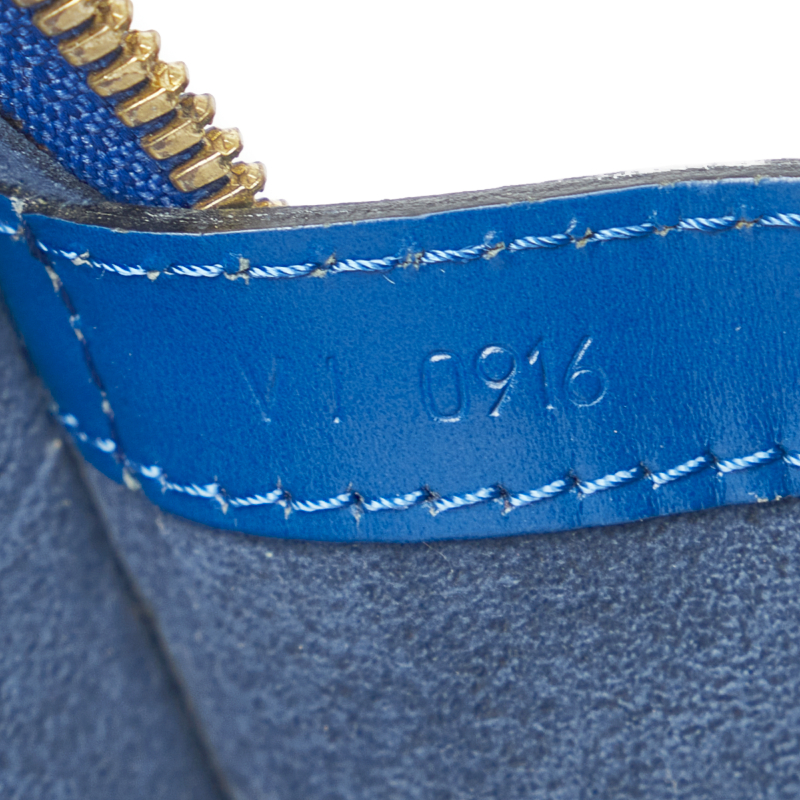 Louis Vuitton Blue Epi Lussac Tote Bag
