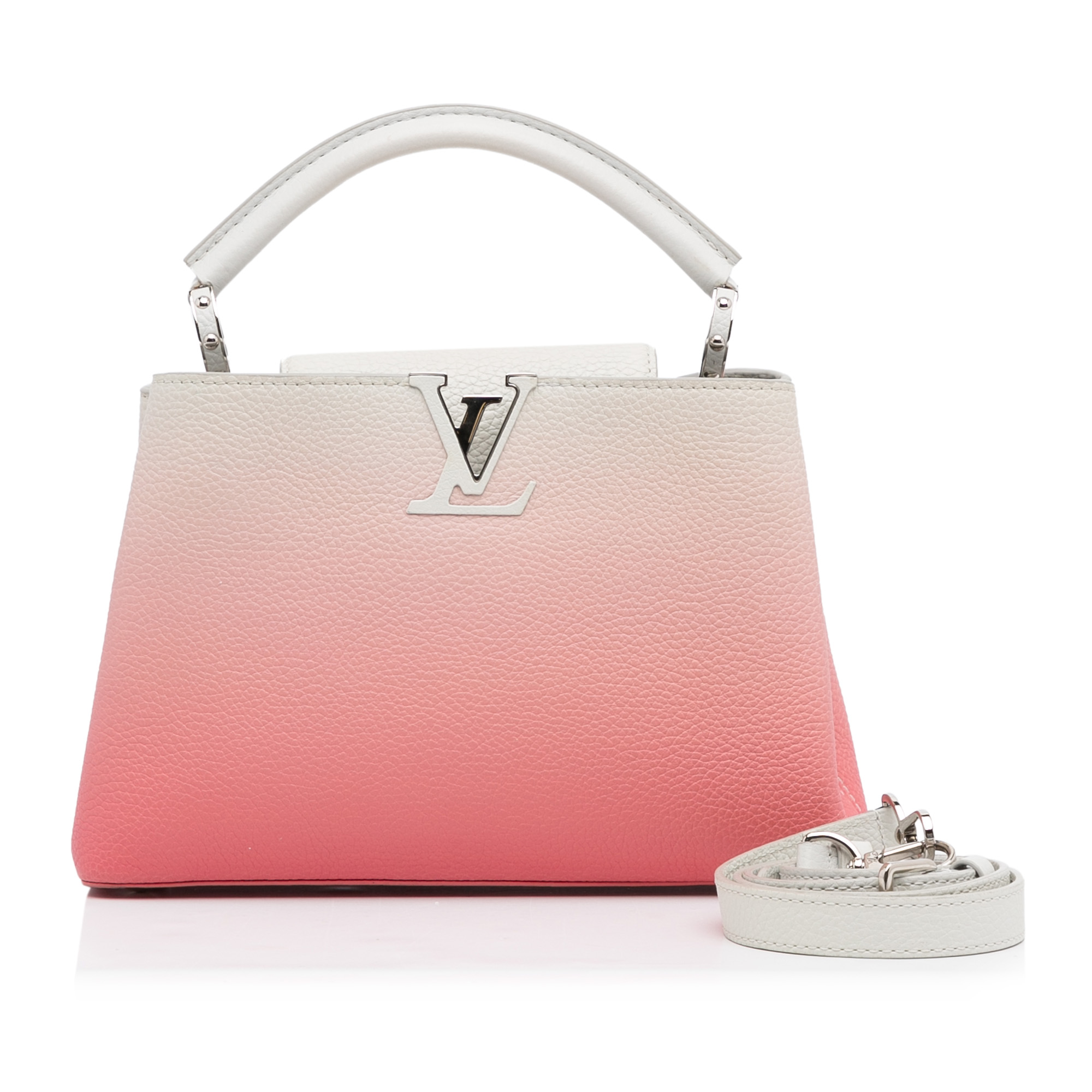 Louis Vuitton Pink/White Ombre Capucines BB