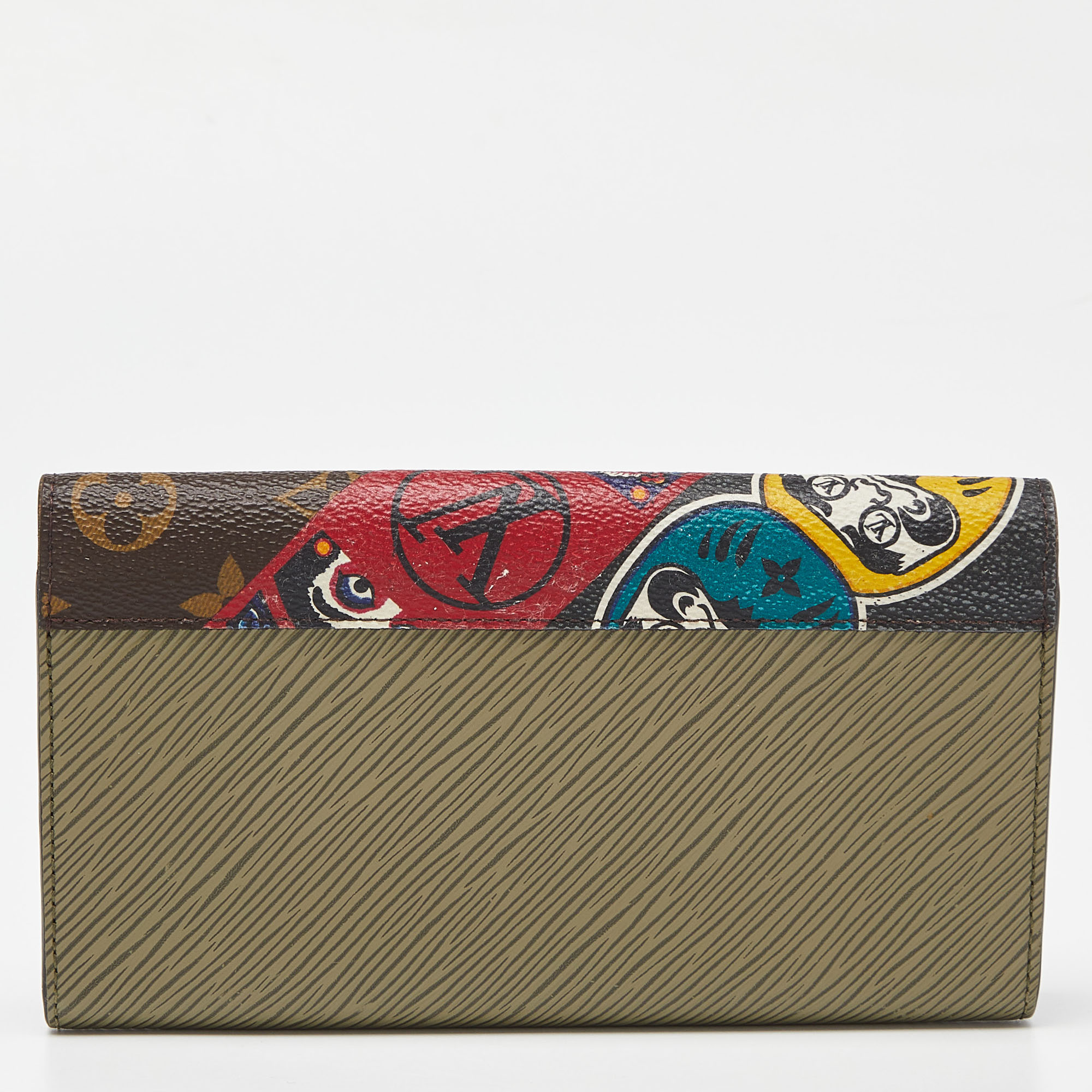 Louis Vuitton Monogram Canvas And Epi Leather Kabuki Twist Wallet