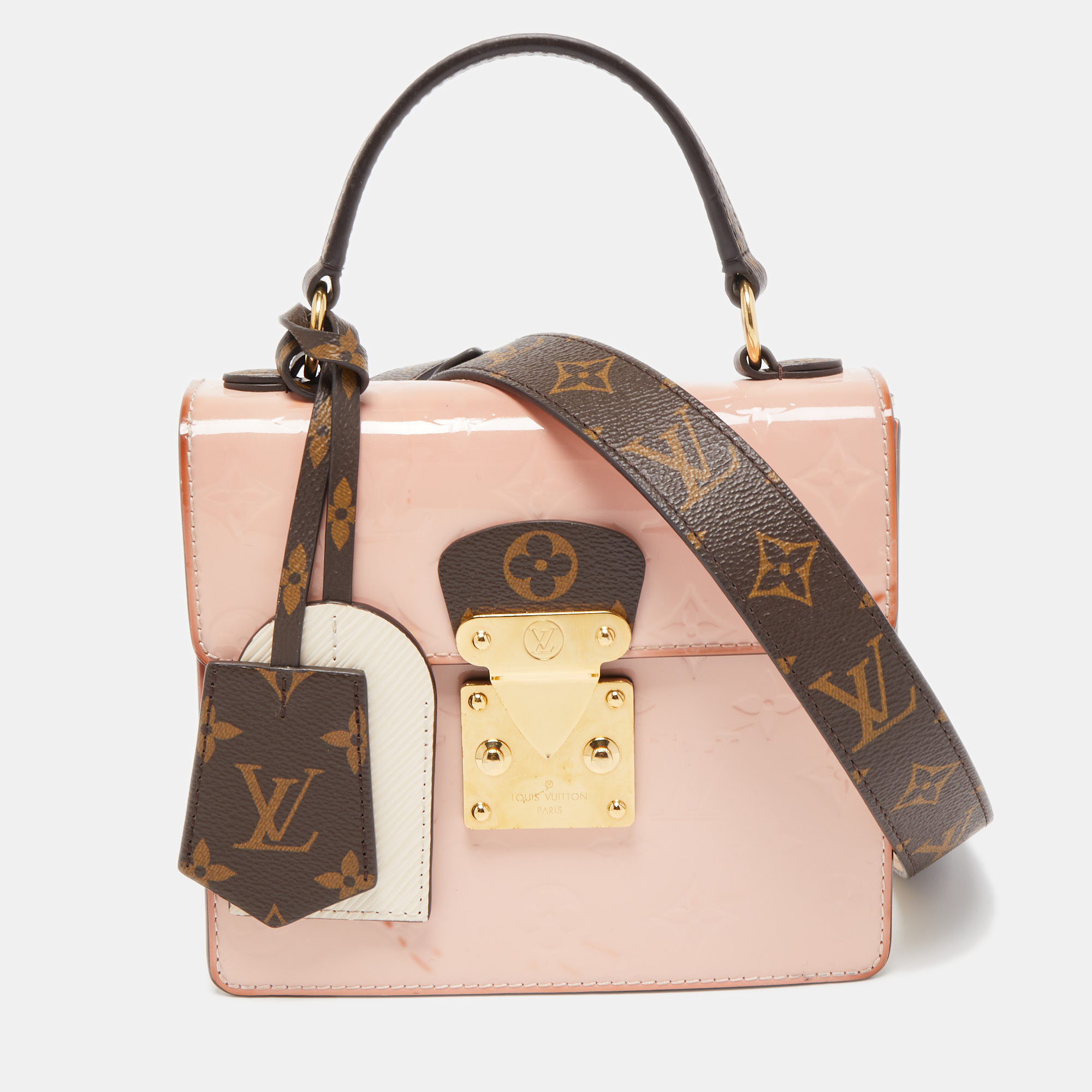 Louis Vuitton Marsmallow Monogram Vernis Spring Street Bag