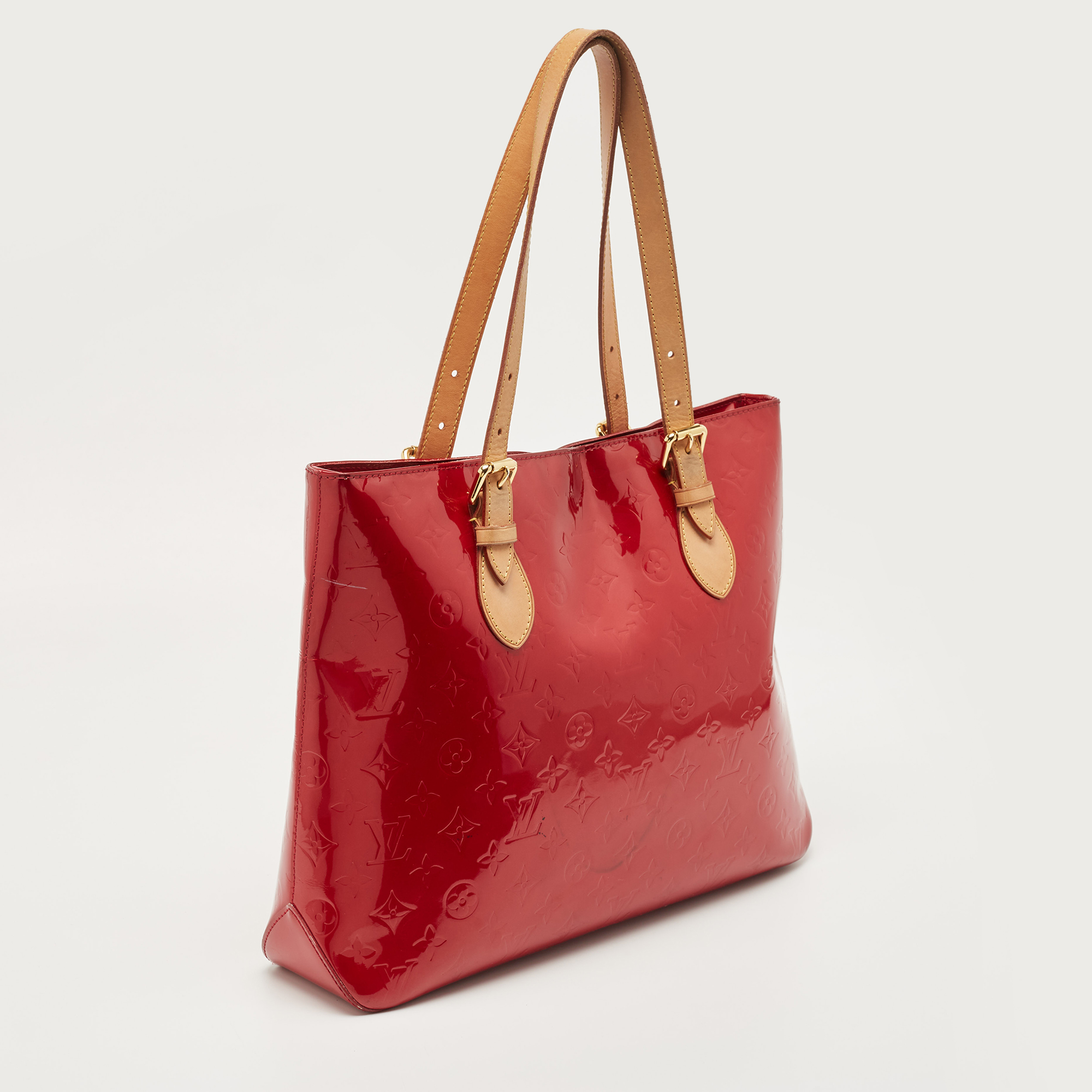 Louis Vuitton Pomme D’amour Monogram Vernis Brentwood Bag