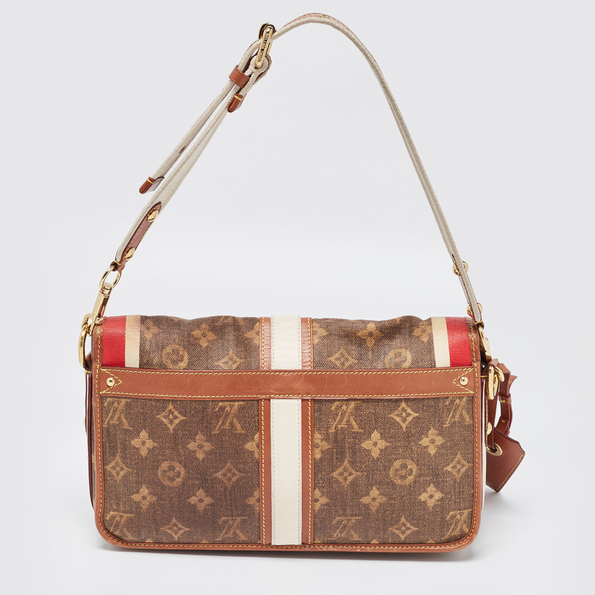 Louis Vuitton Multi Canvas Tisse Porte Rayures Shoulder Bag